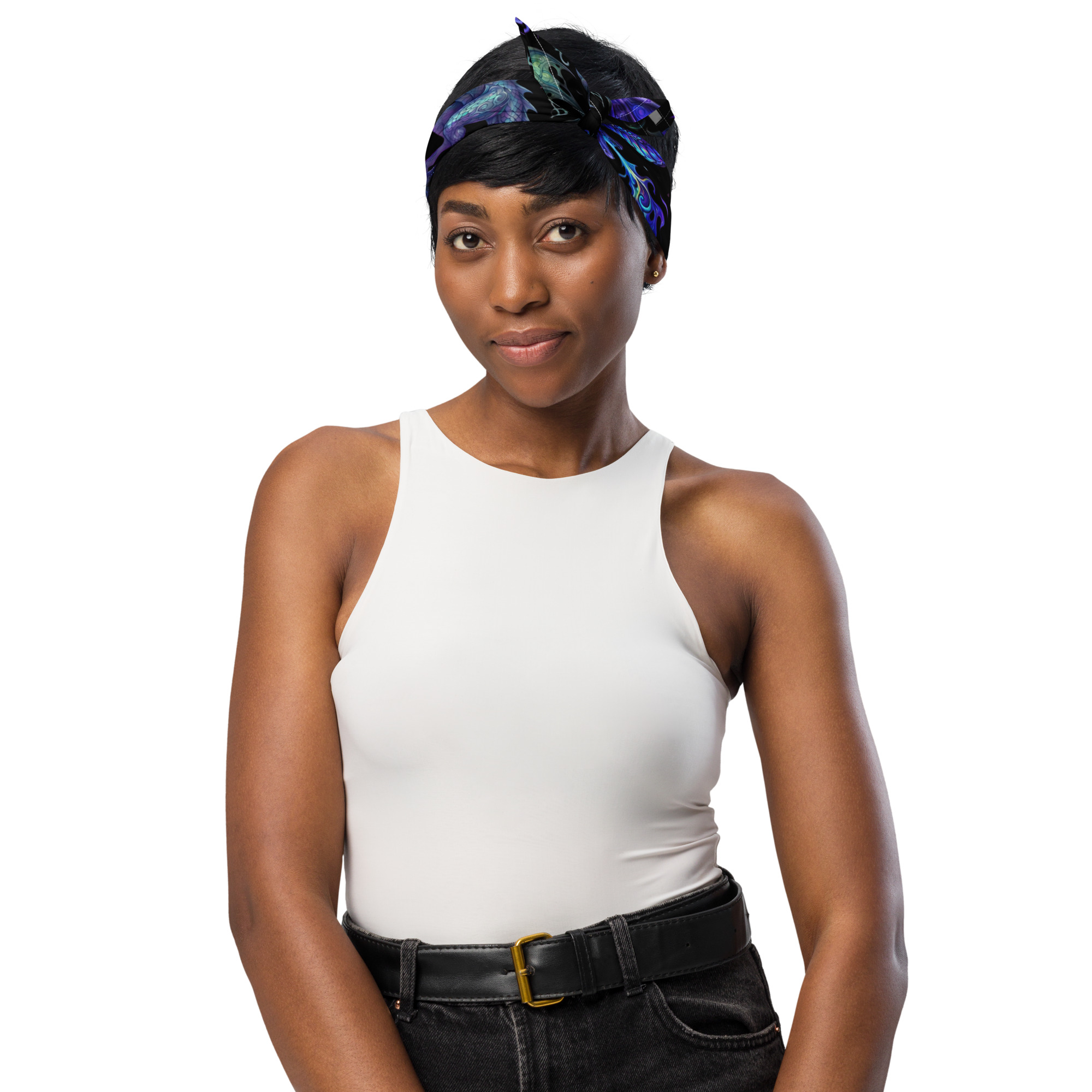Colourful Dragons All-over print bandana - Image 6