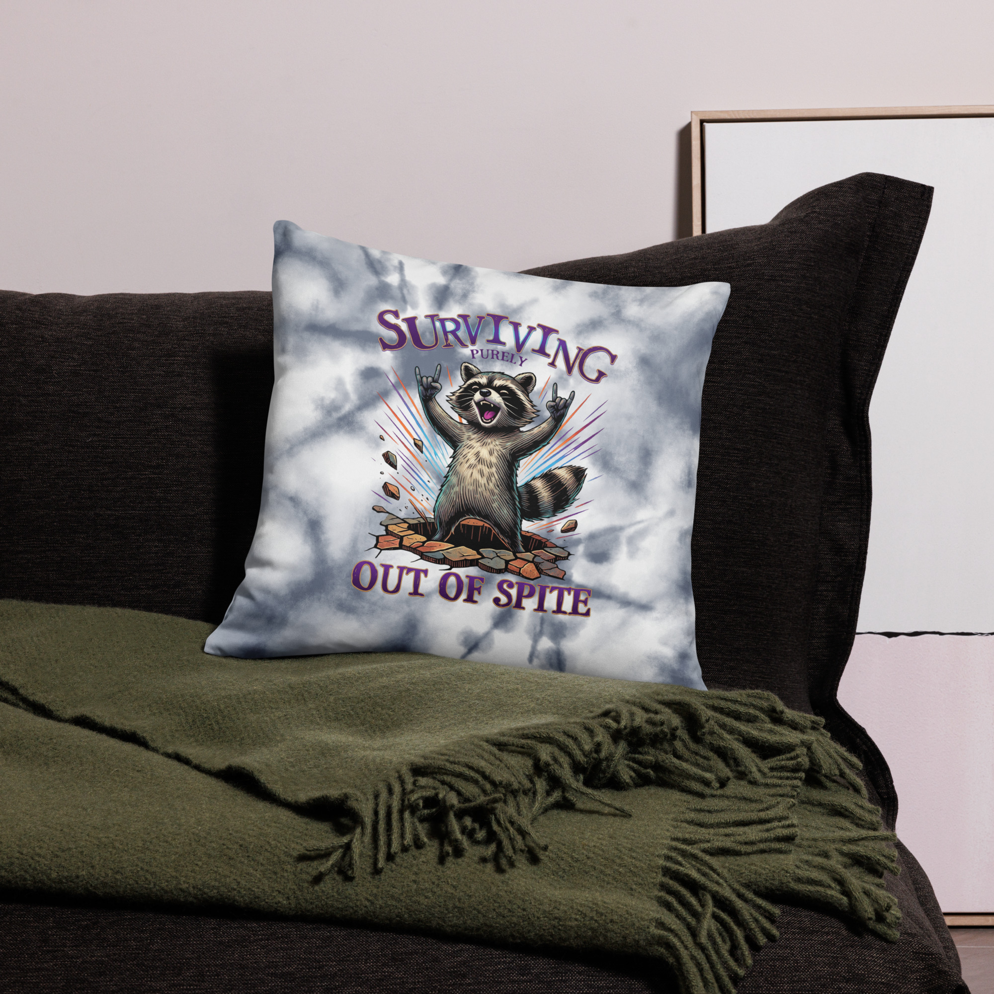 Surviving Out Of Spite Pillow Case - Image 2