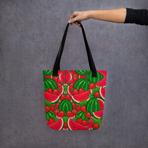 Strawberries and Watermelon Tote bag