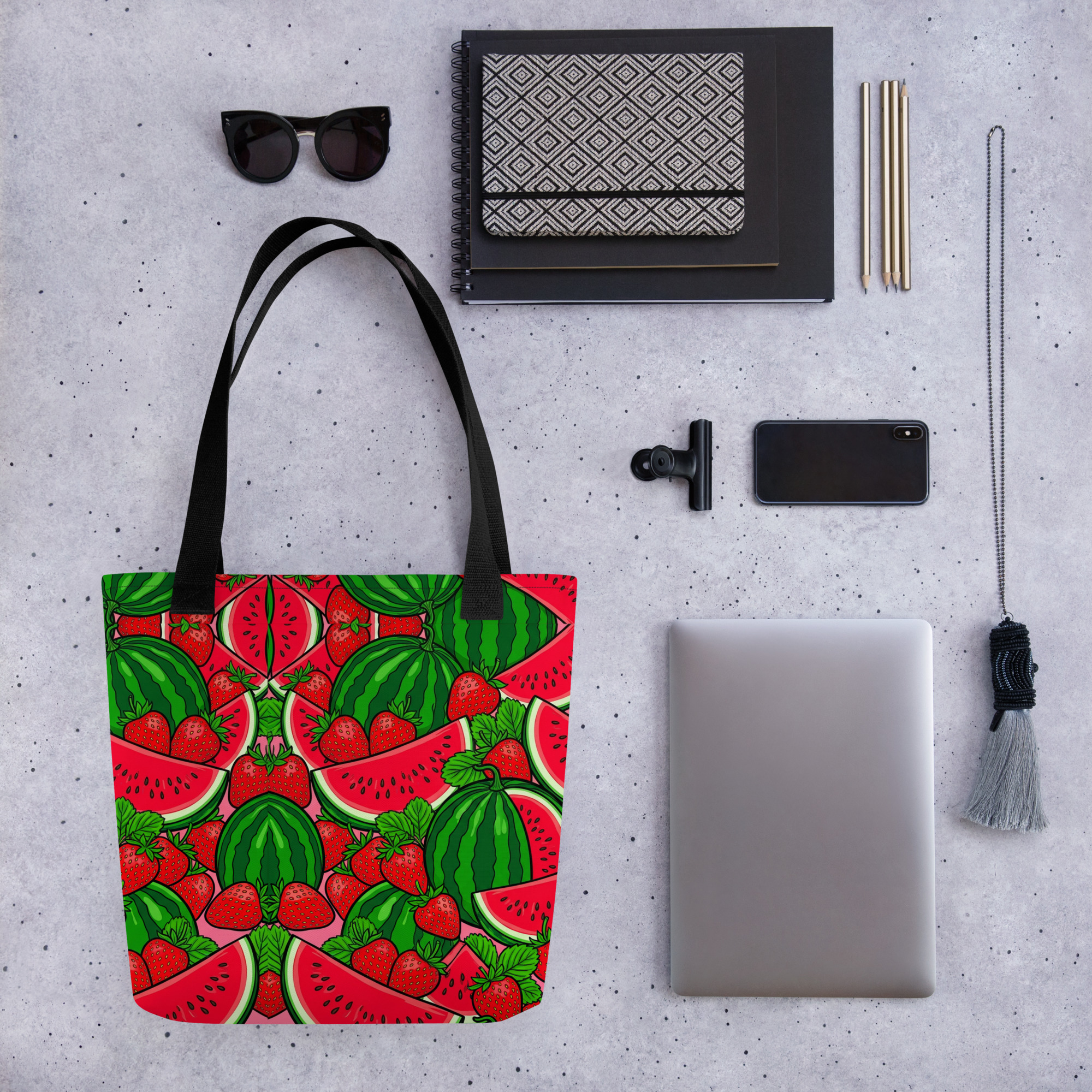 Strawberries and Watermelon Tote bag - Image 2