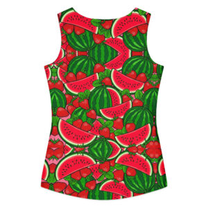 Strawberries and Watermelon Women's cotton tank top