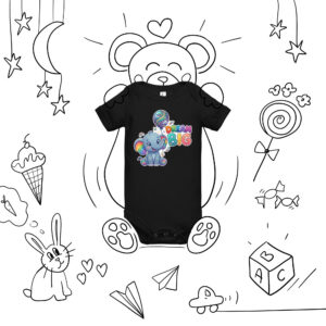 Dream Big Elephant Baby short sleeve one piece