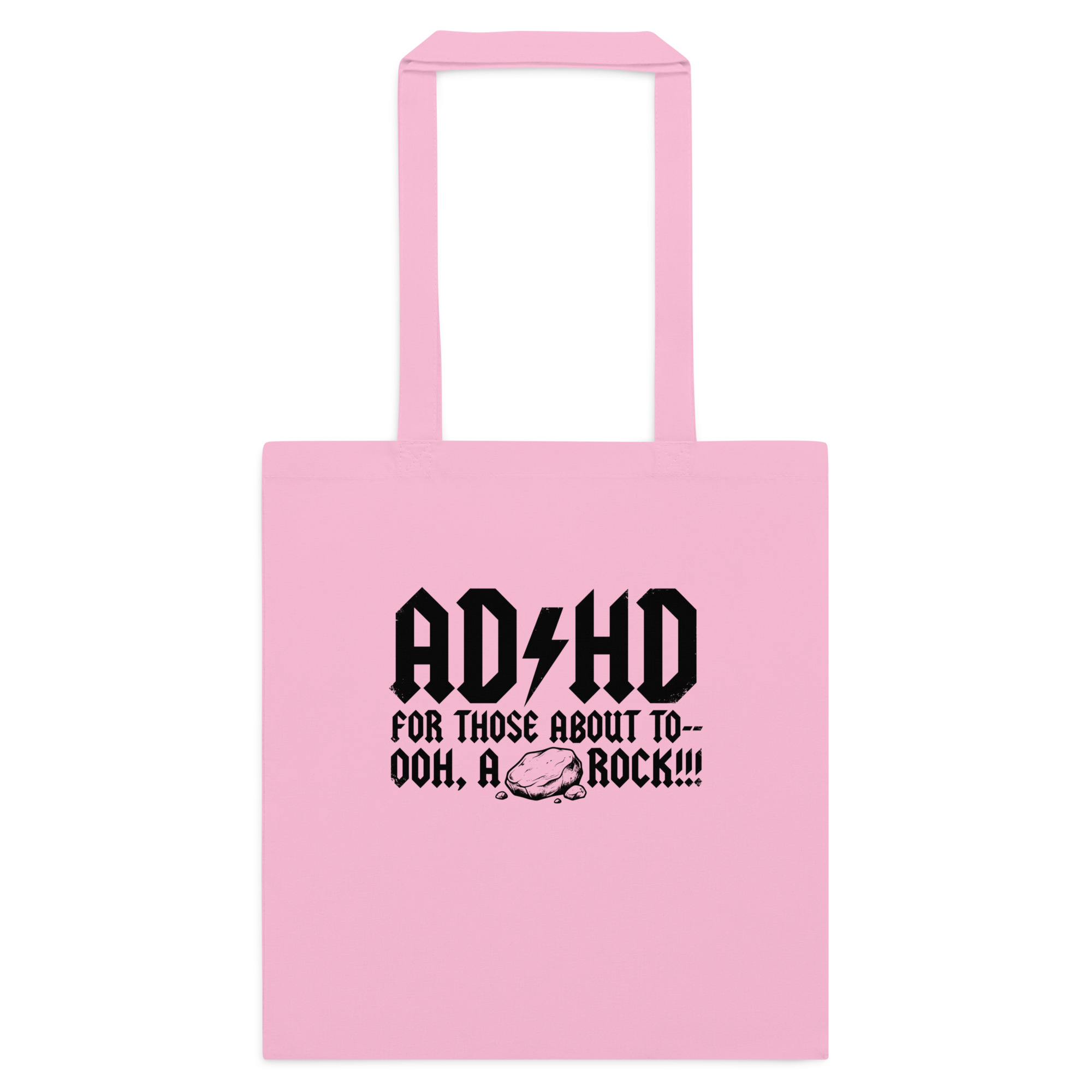 ADHD For Those About To Cotton color tote bag - Image 5