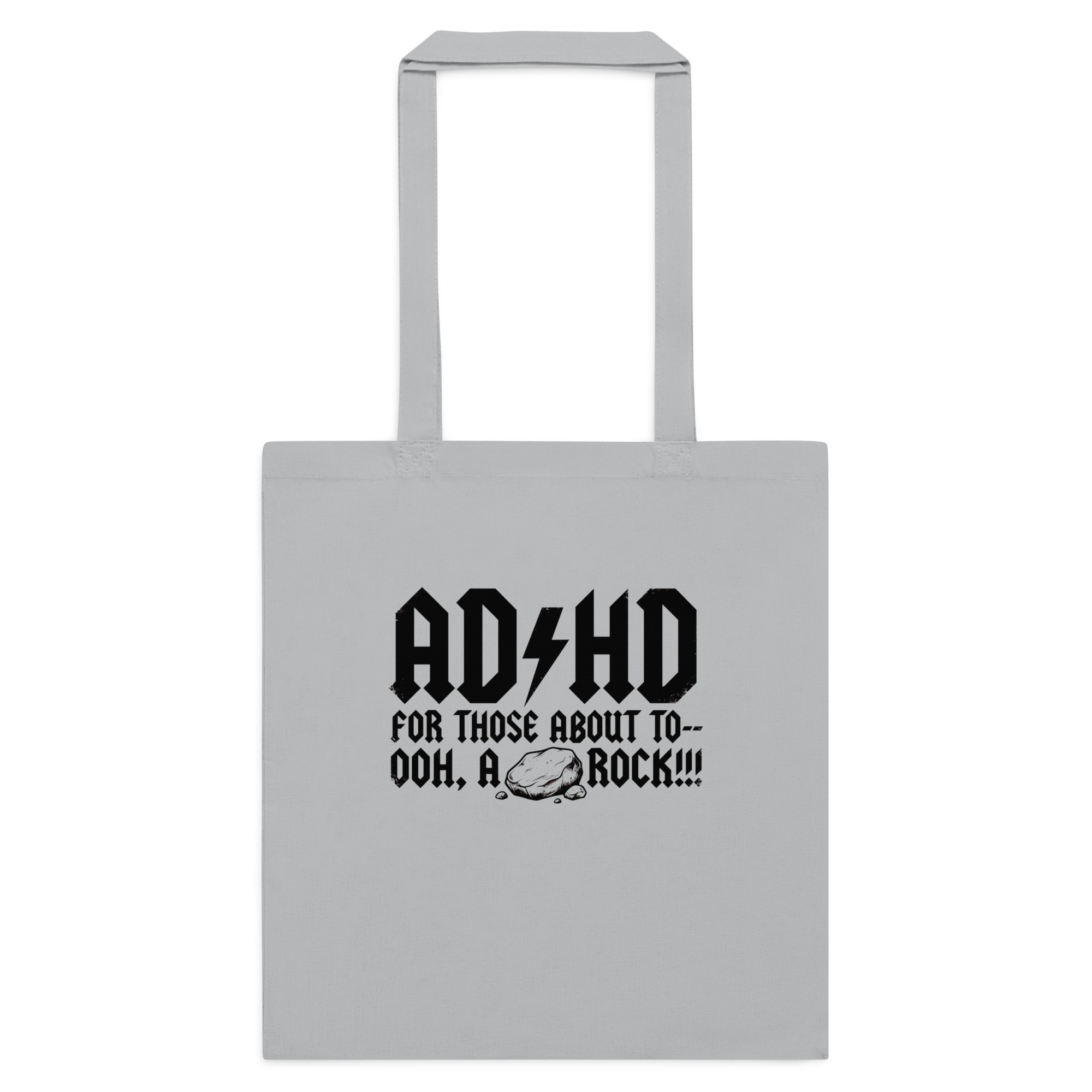 ADHD For Those About To Cotton color tote bag - Image 4