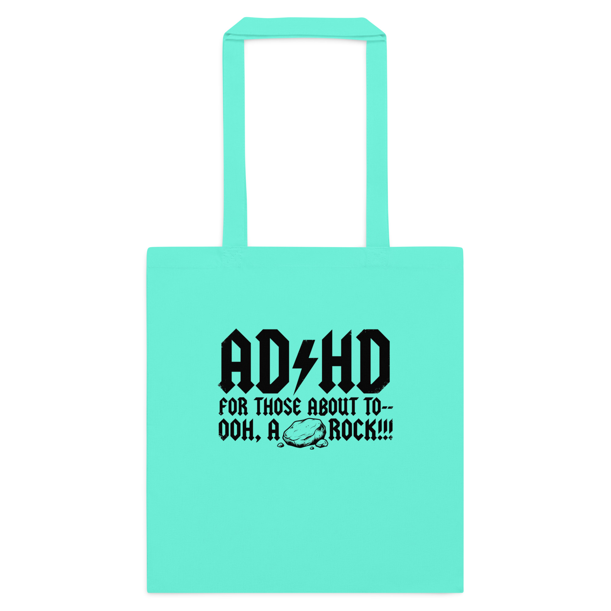 ADHD For Those About To Cotton color tote bag - Image 6