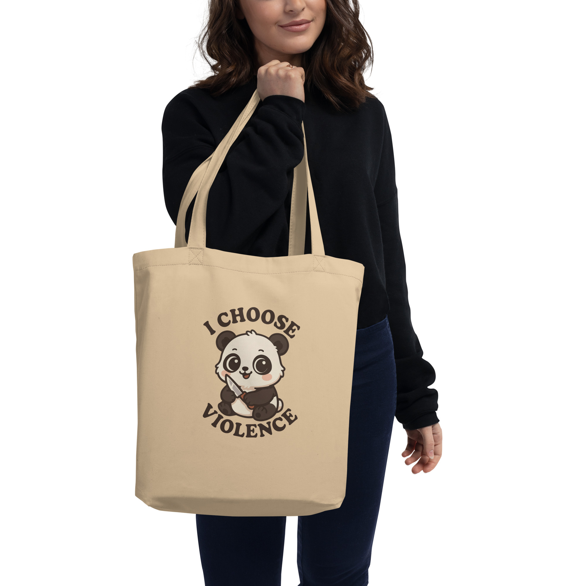 I Choose Violence Eco Tote Bag - Image 2