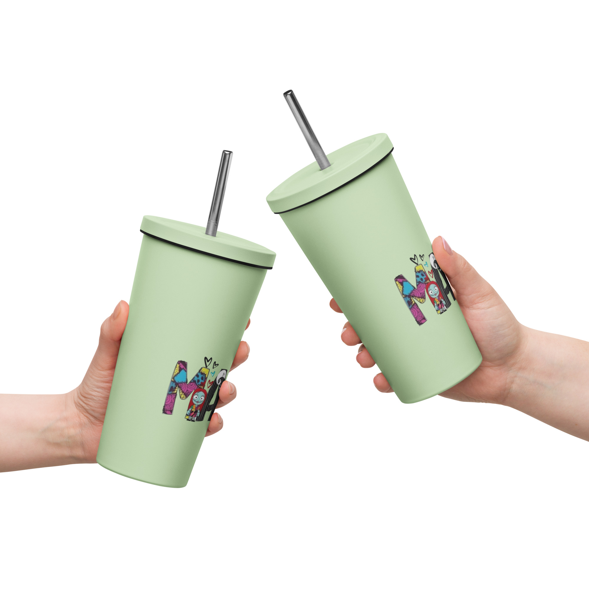 Mama Nightmare Insulated tumbler with a straw - Image 8
