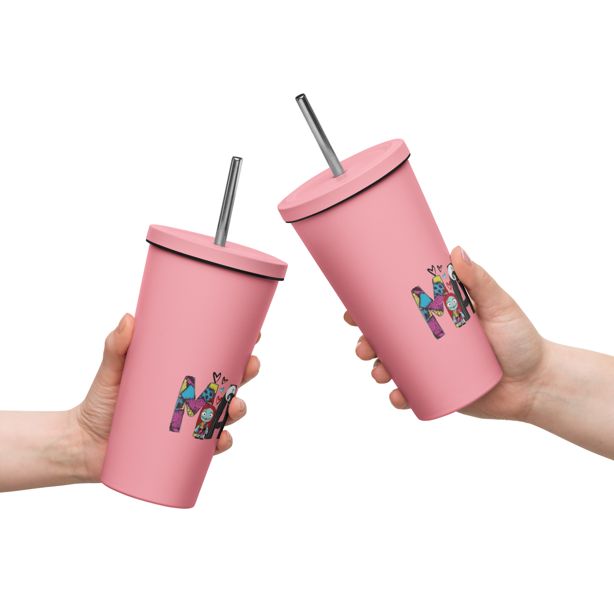 Mama Nightmare Insulated tumbler with a straw - Image 4