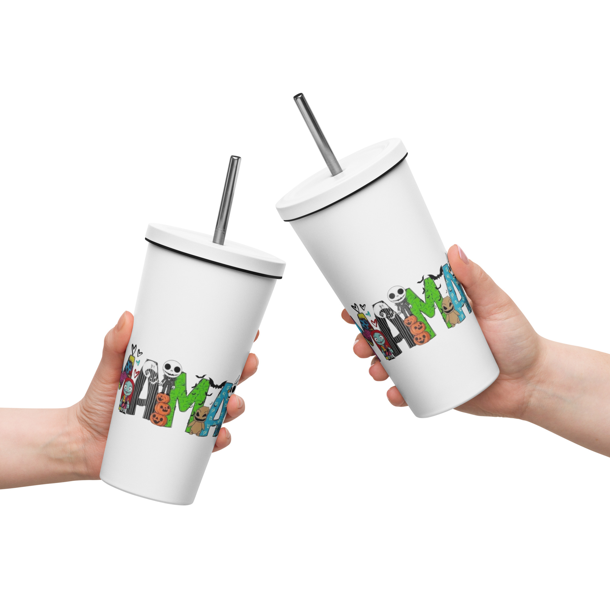 Mama Nightmare Insulated tumbler with a straw - Image 9