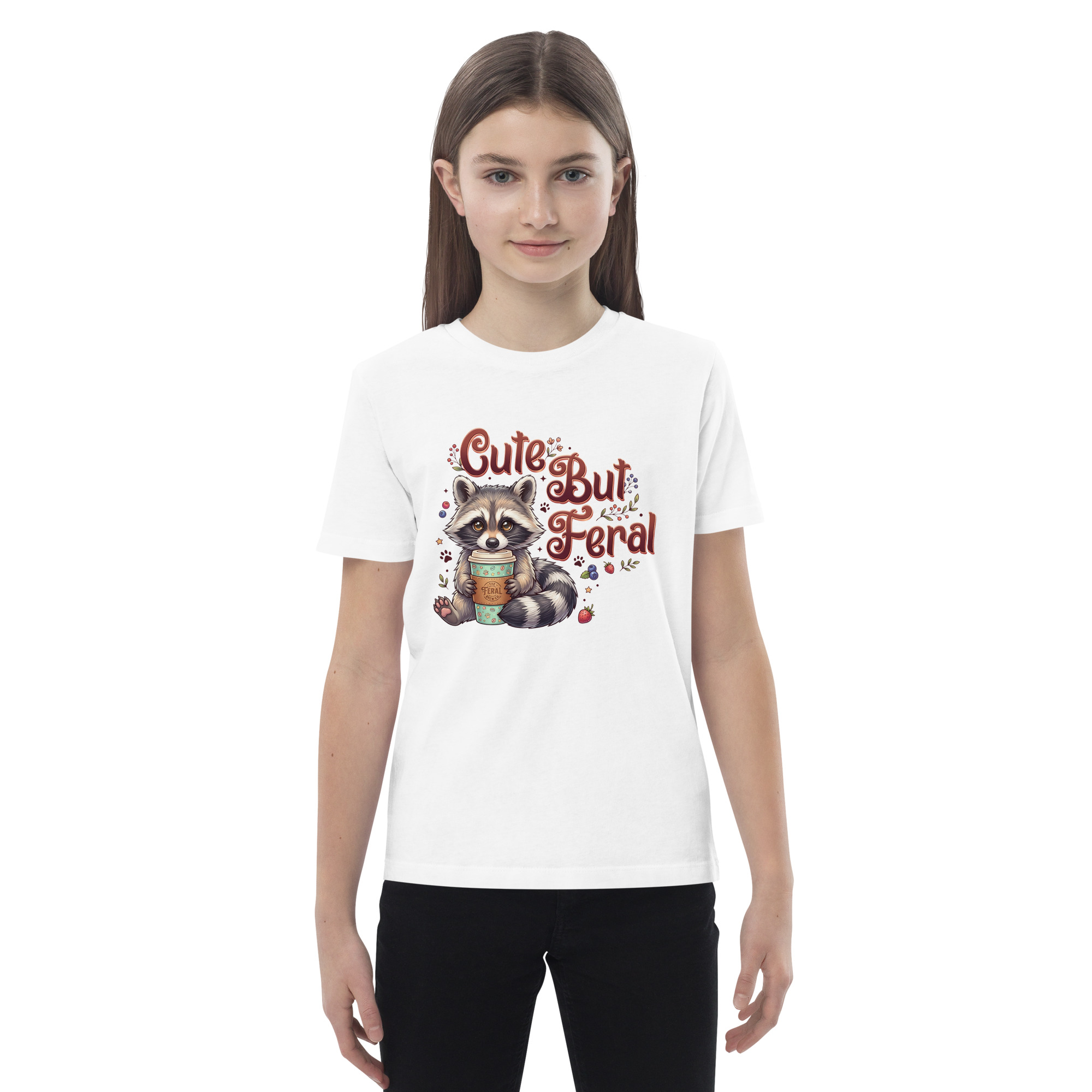 Cute But Feral Organic cotton kids t-shirt - Image 2