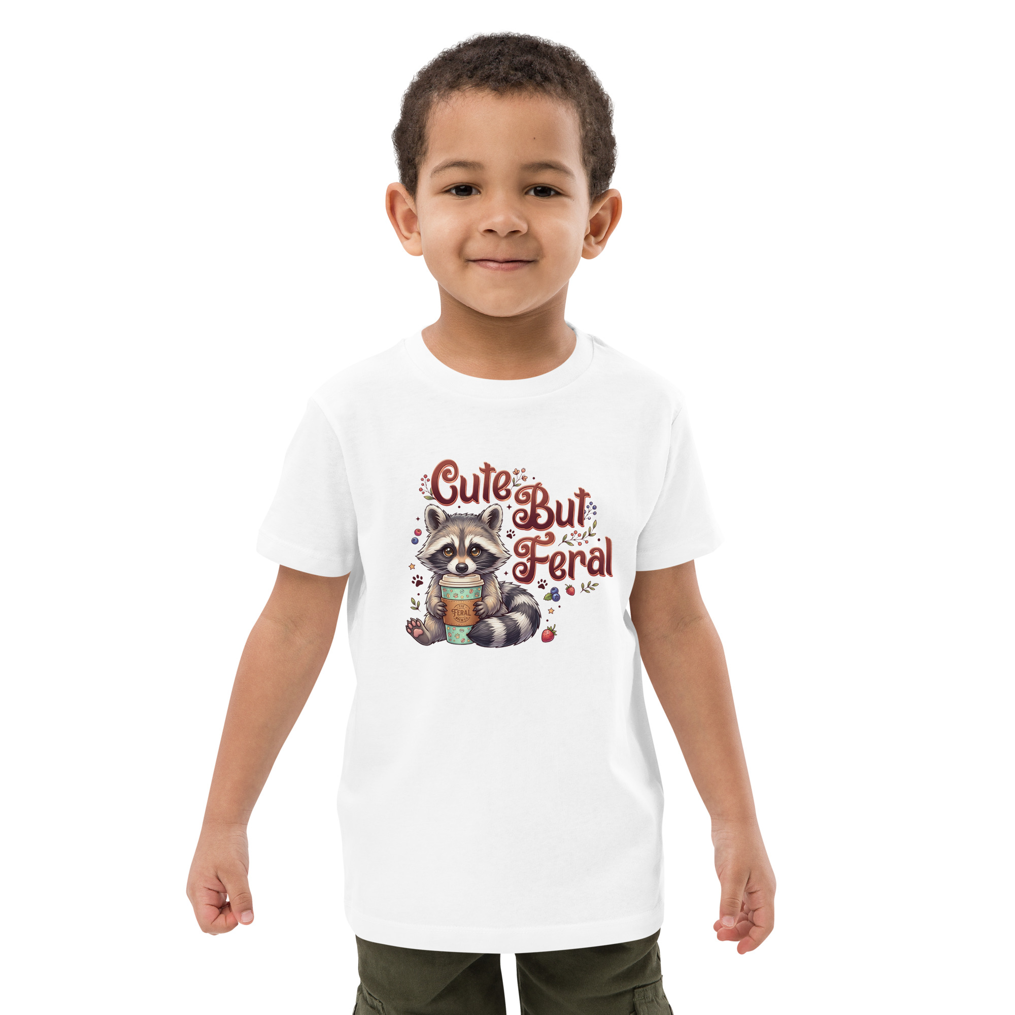 Cute But Feral Organic cotton kids t-shirt - Image 3