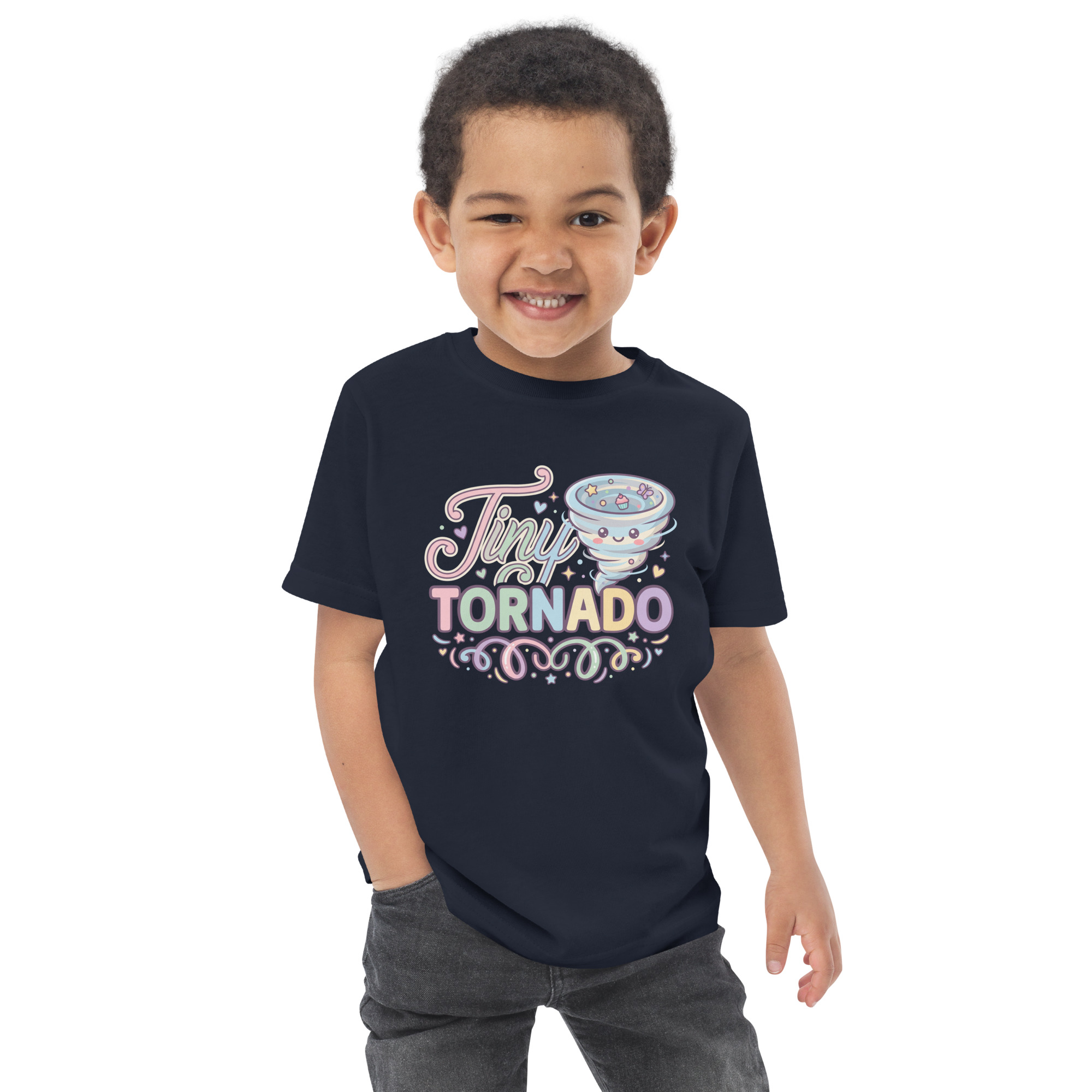 Tiny Tornado Toddler jersey t-shirt - Image 4