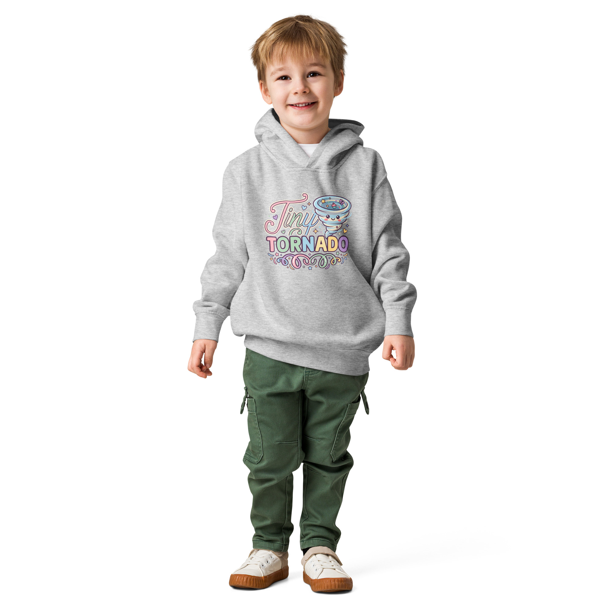 Tiny Tornado Toddler fleece pullover hoodie - Image 6