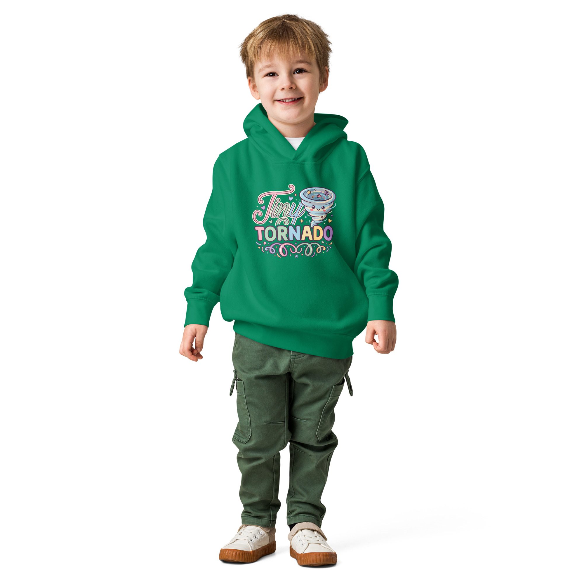 Tiny Tornado Toddler fleece pullover hoodie - Image 5