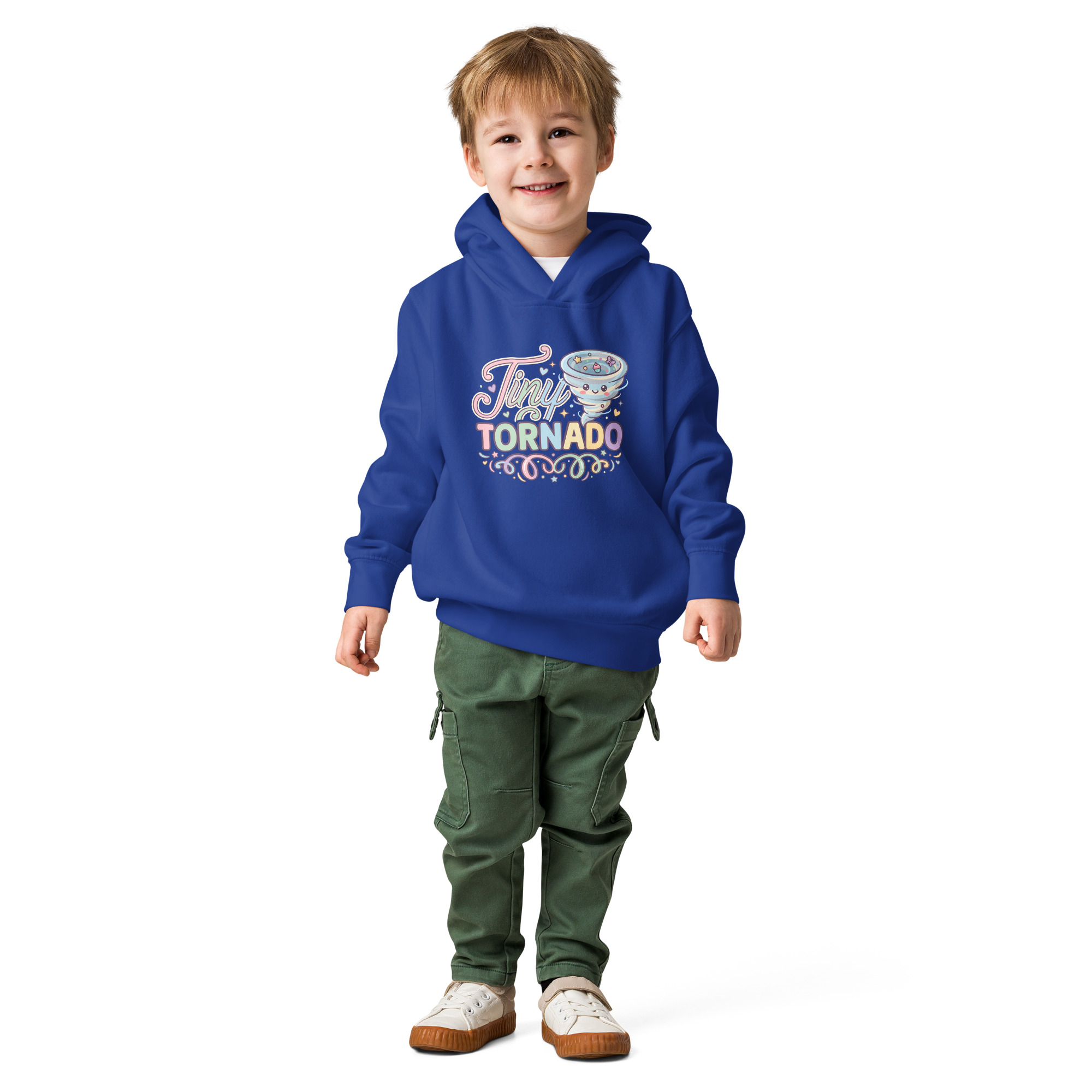 Tiny Tornado Toddler fleece pullover hoodie - Image 4