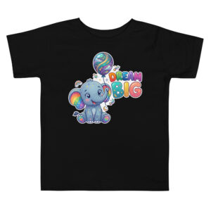Dream Big Elephant Toddler Short Sleeve Tee