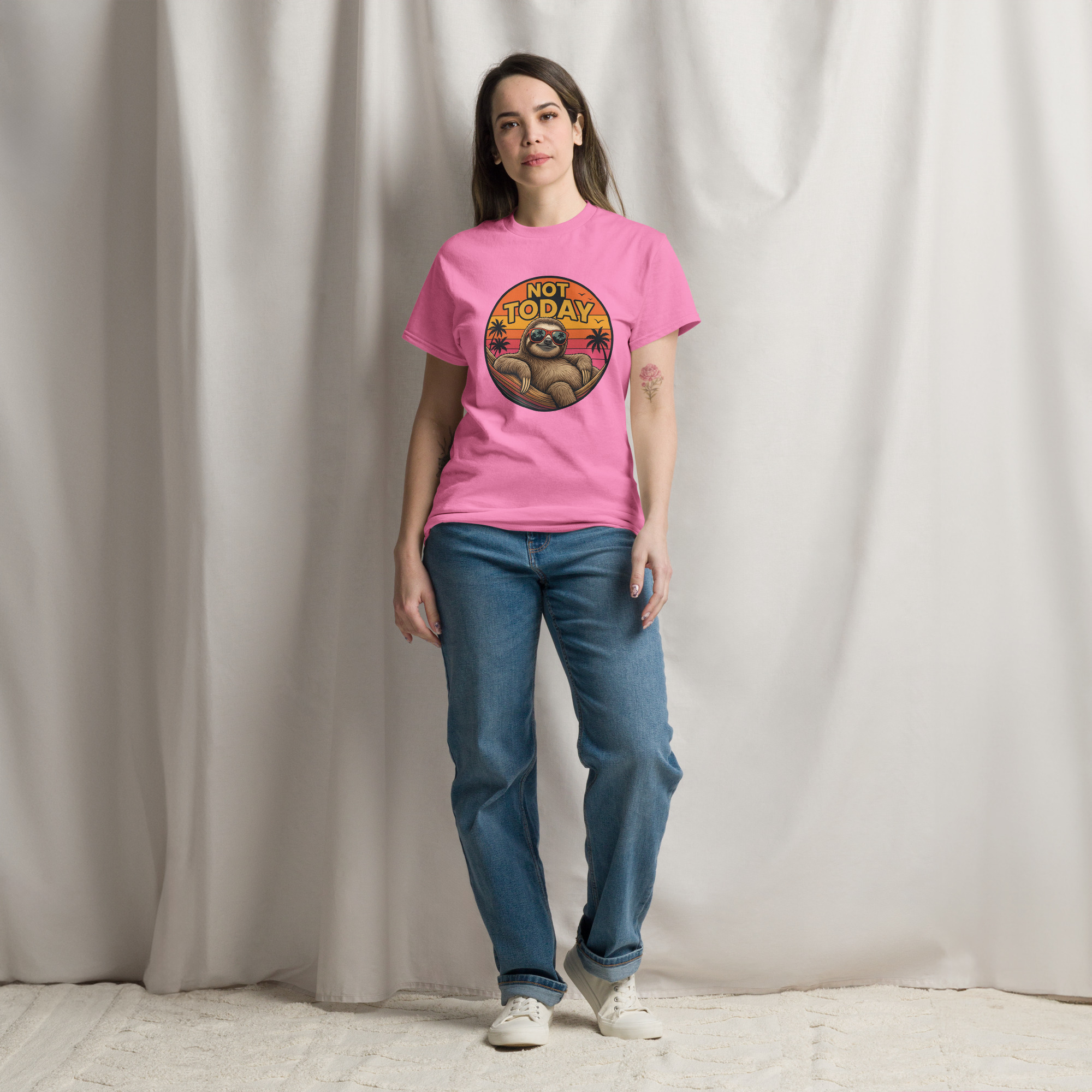 Not Today Sloth Unisex classic tee - Image 7