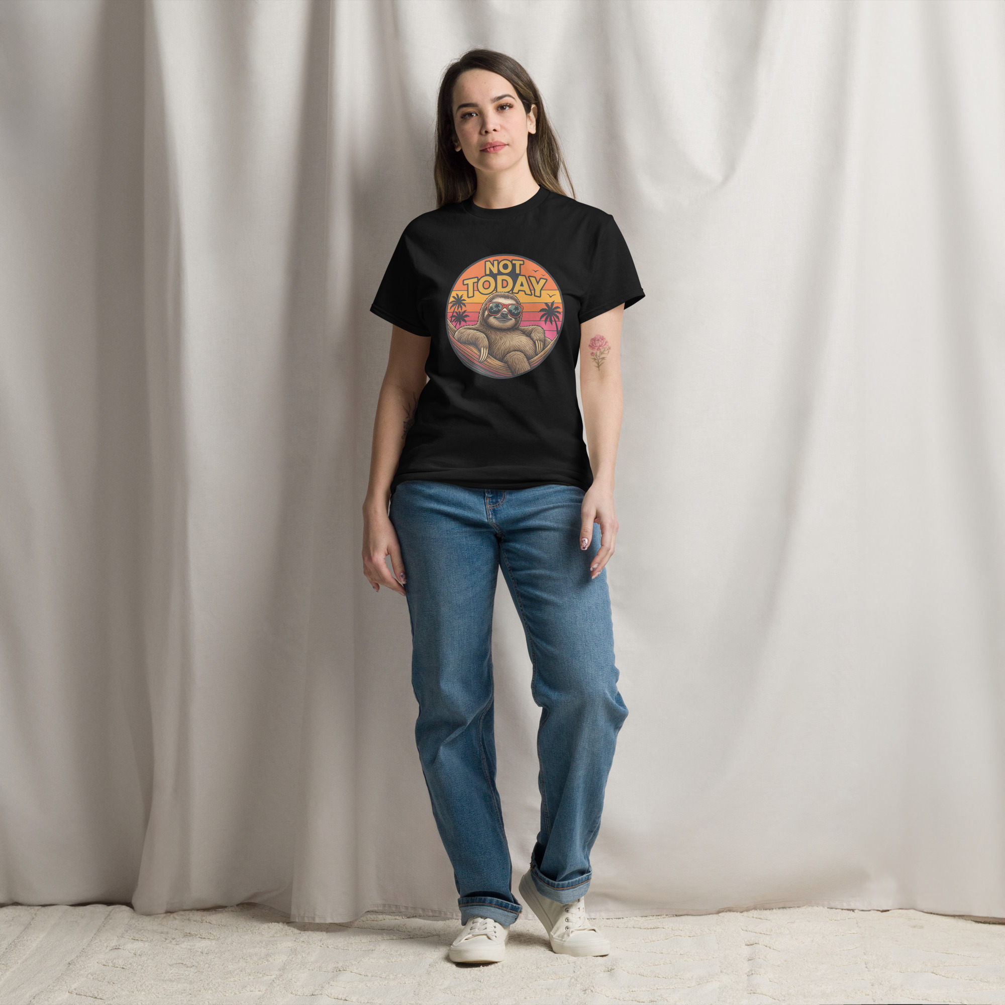 Not Today Sloth Unisex classic tee - Image 3