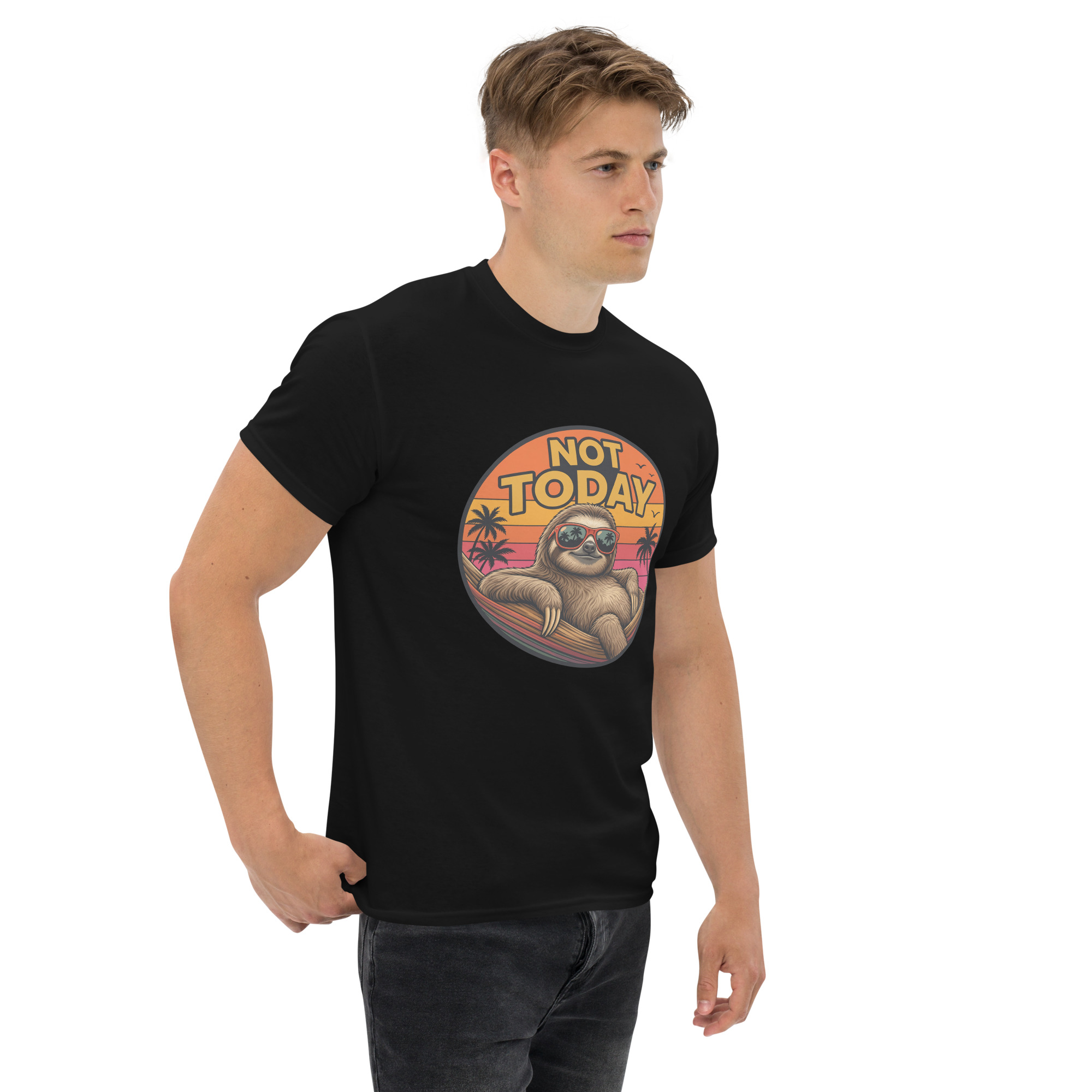 Not Today Sloth Unisex classic tee - Image 2