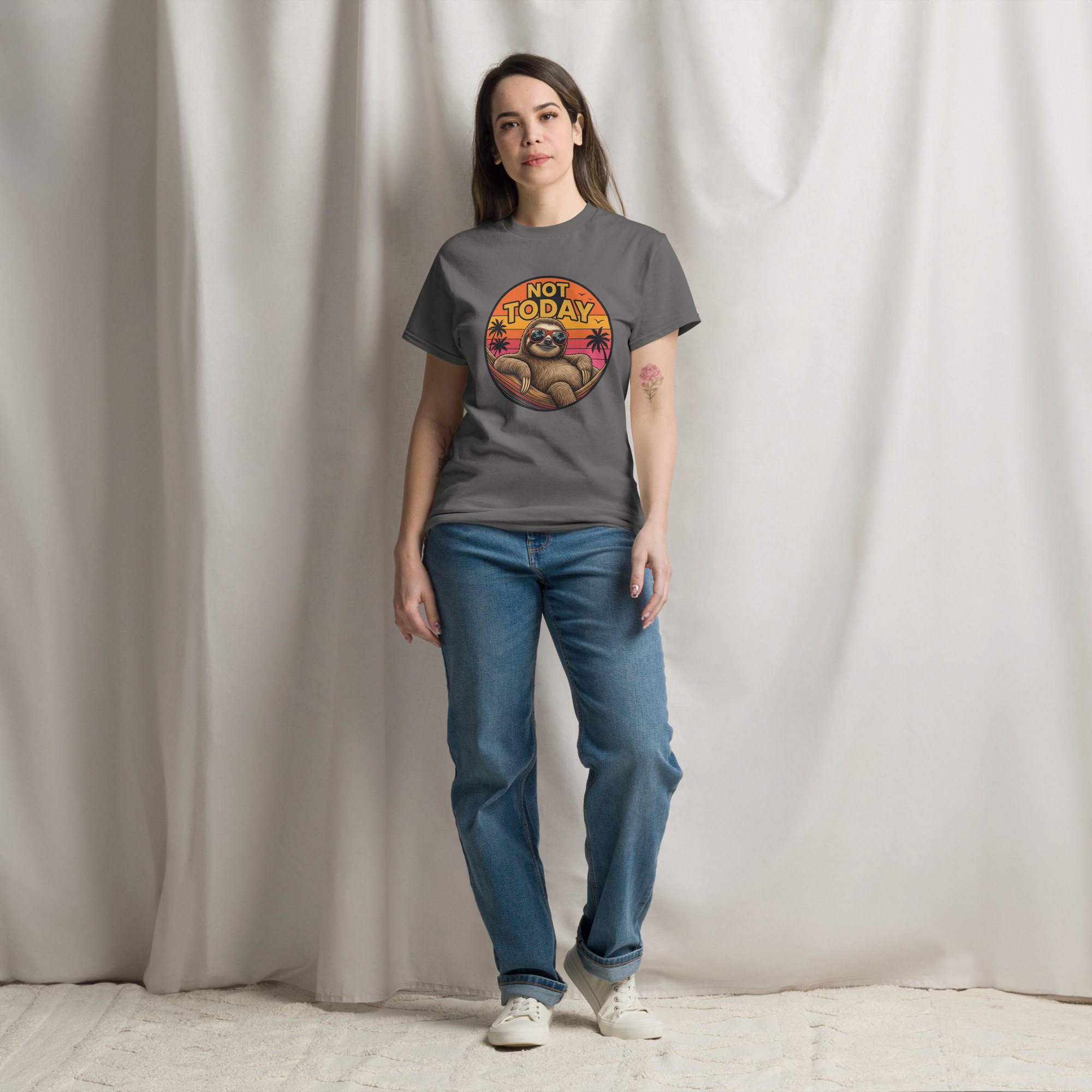 Not Today Sloth Unisex classic tee - Image 5