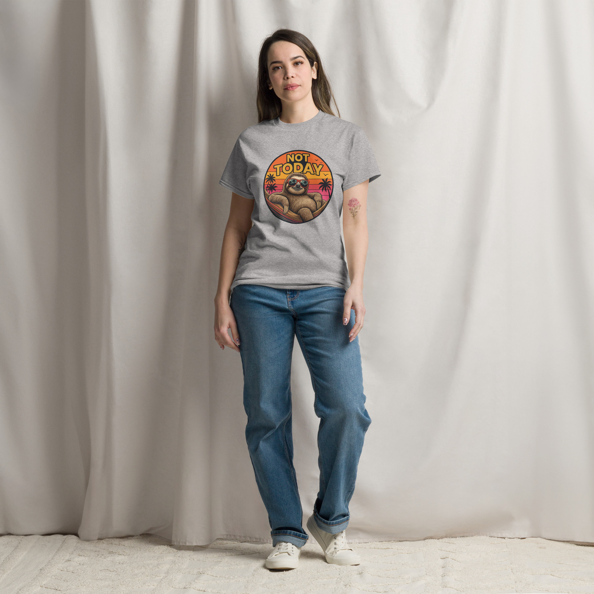 Not Today Sloth Unisex classic tee - Image 9
