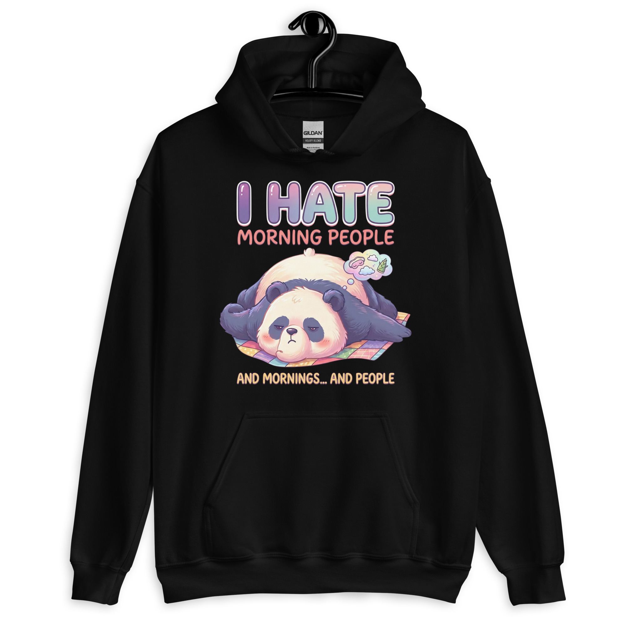 I Hate Morning People Unisex Hoodie - Image 2