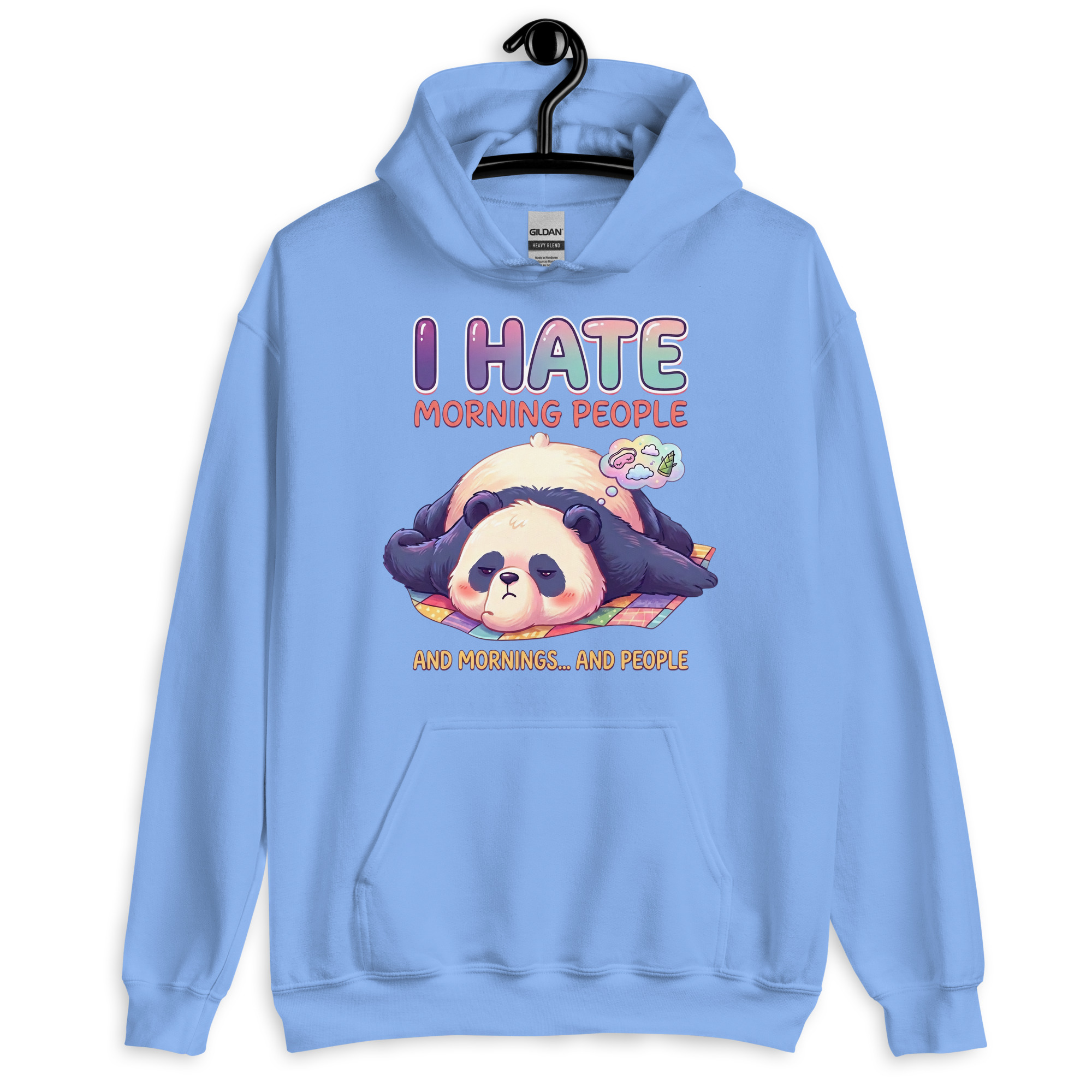 I Hate Morning People Unisex Hoodie - Image 3