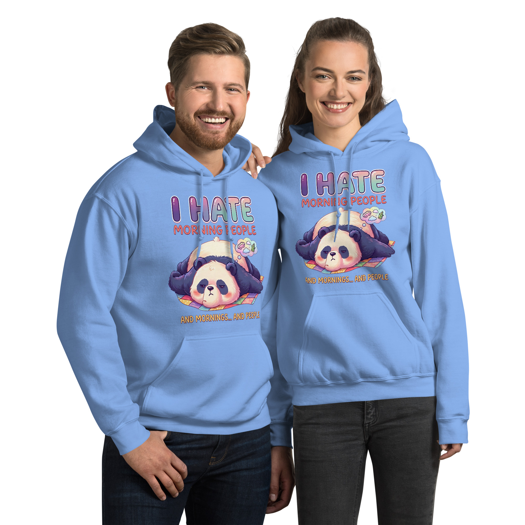 I Hate Morning People Unisex Hoodie - Image 7