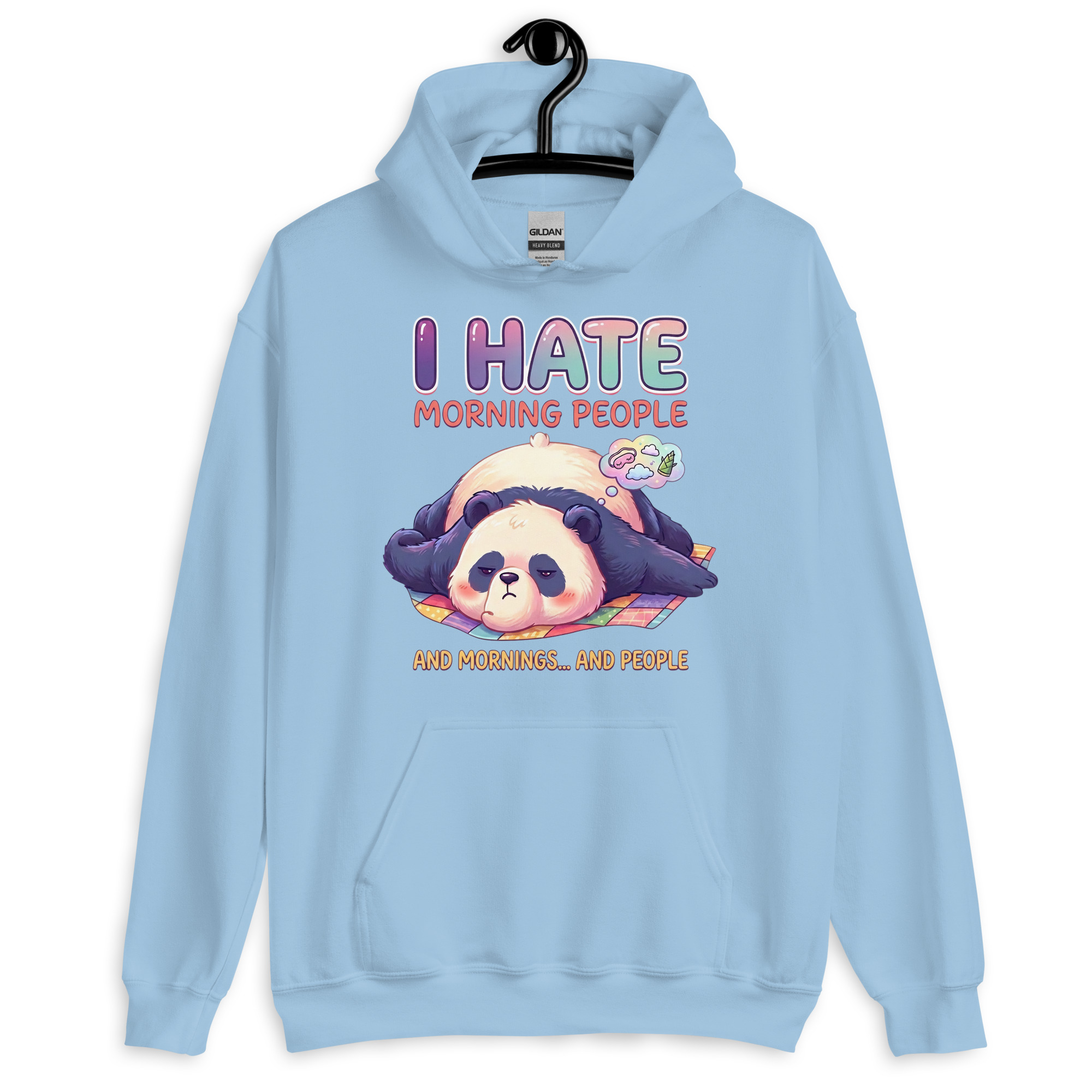 I Hate Morning People Unisex Hoodie - Image 4