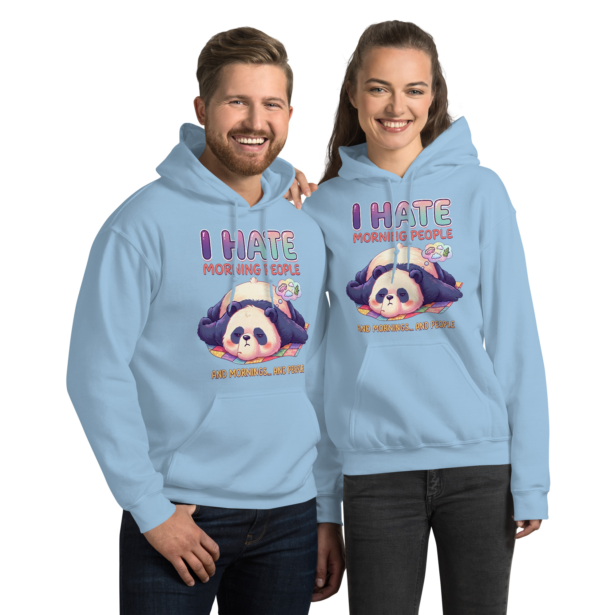 I Hate Morning People Unisex Hoodie - Image 8