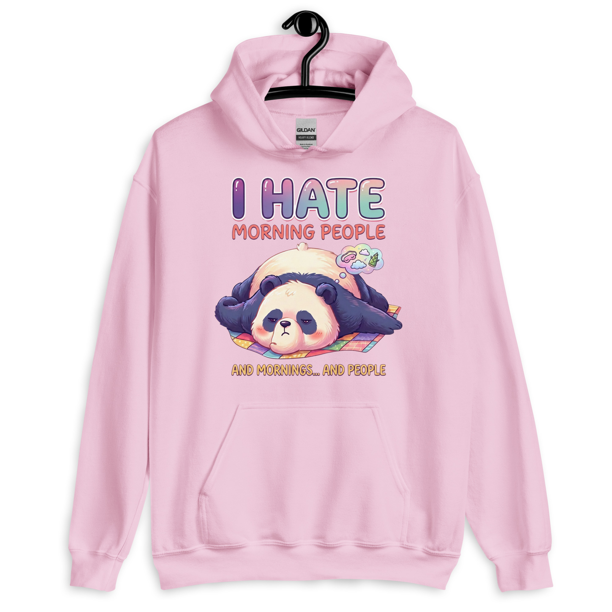 I Hate Morning People Unisex Hoodie - Image 5
