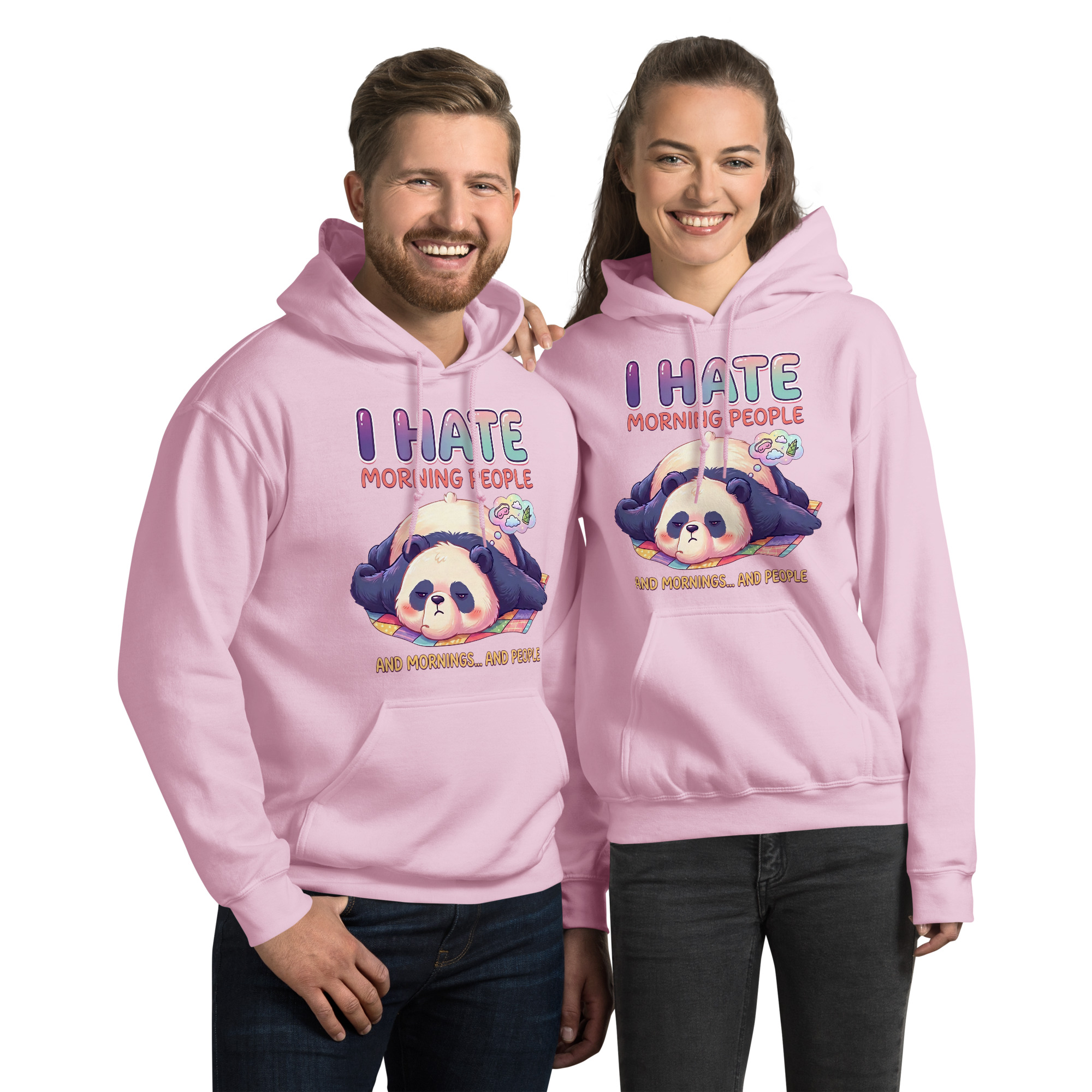 I Hate Morning People Unisex Hoodie - Image 9