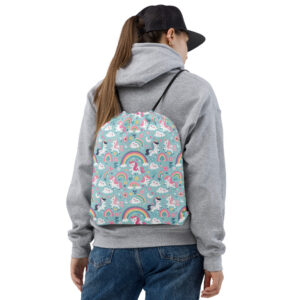 Rainbows and Unicorns Drawstring bag