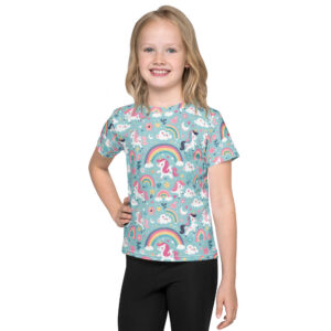 Rainbows and Unicorns Kids crew neck t-shirt