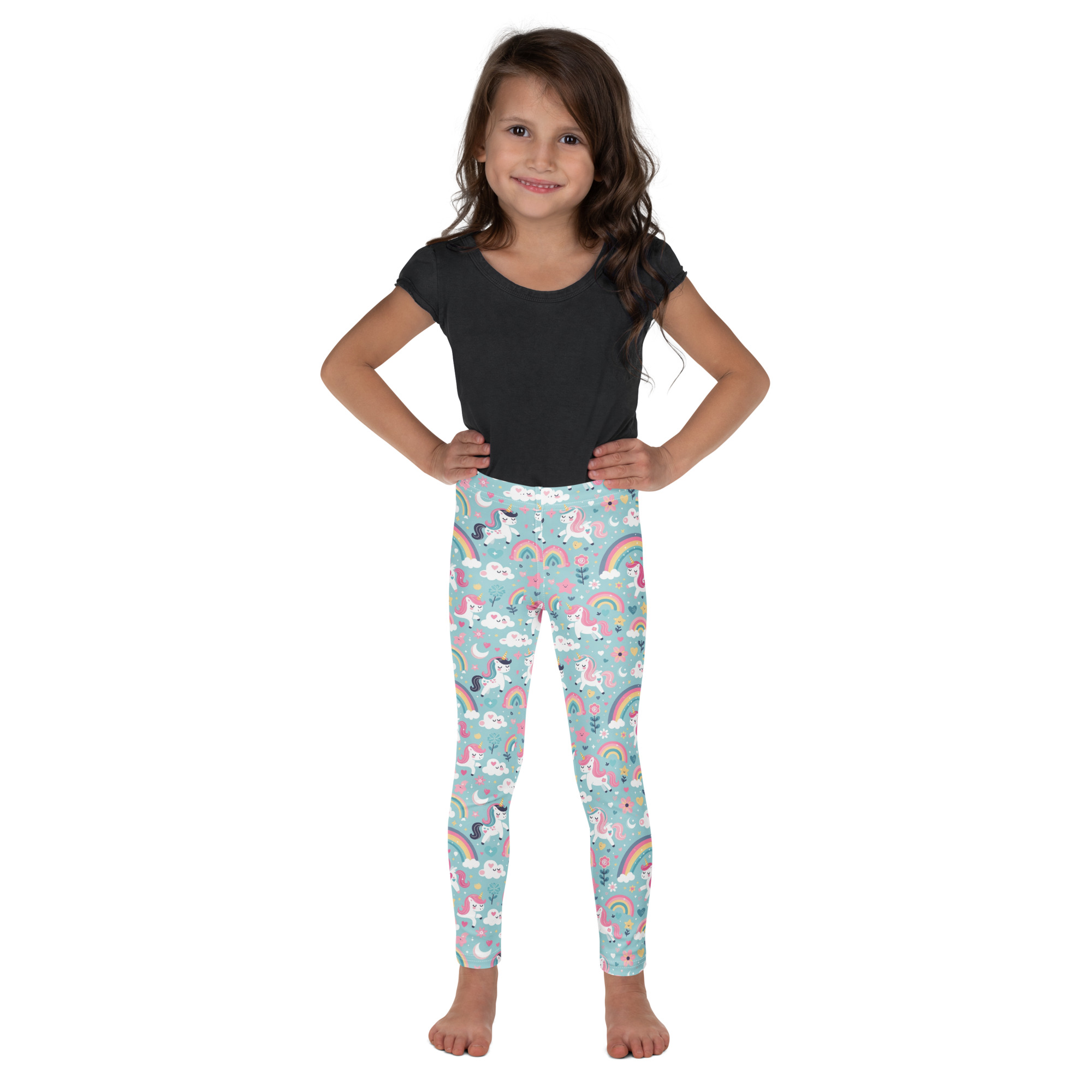 Rainbows and Unicorns Kid's Leggings - Image 3