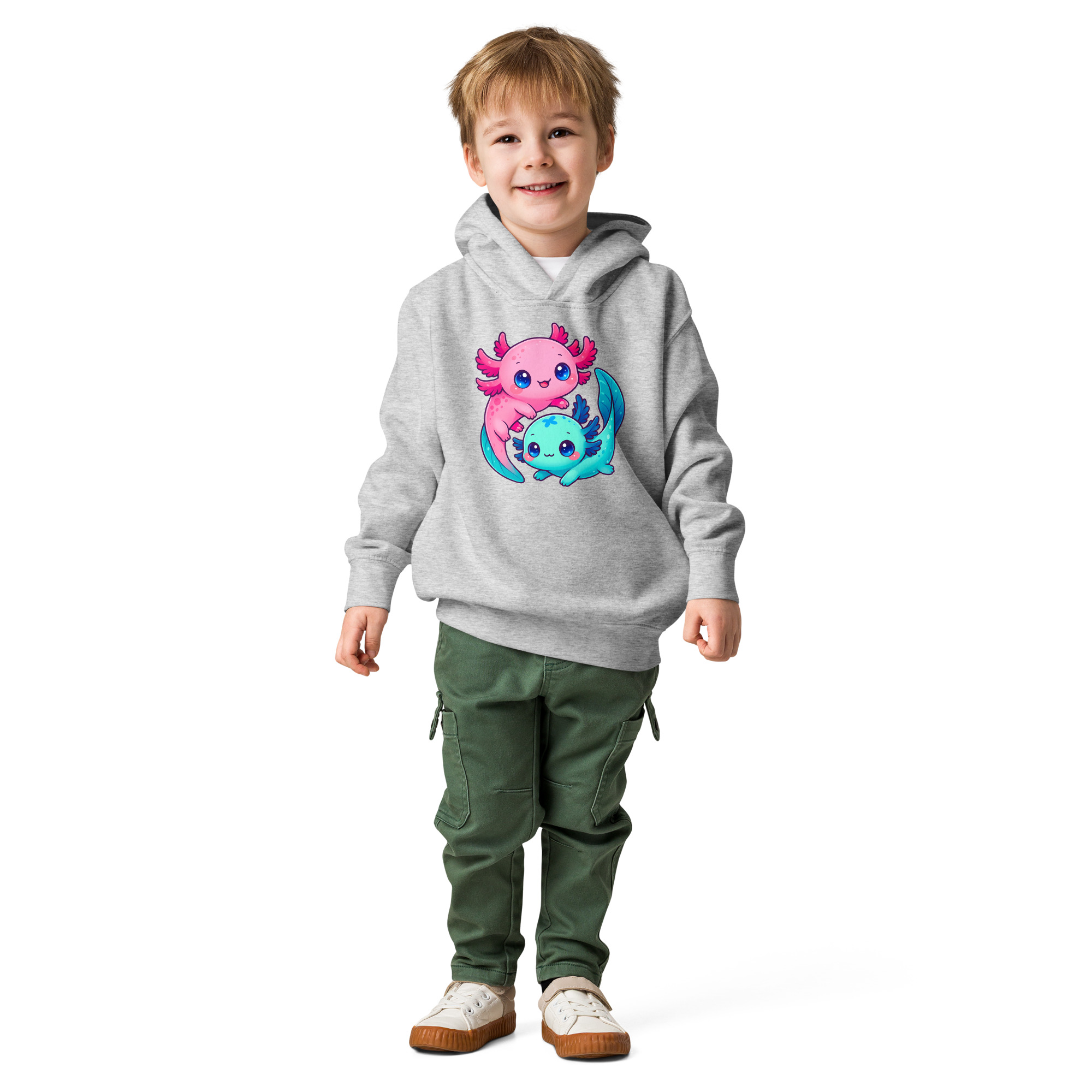 Axolotl Toddler fleece pullover hoodie - Image 8