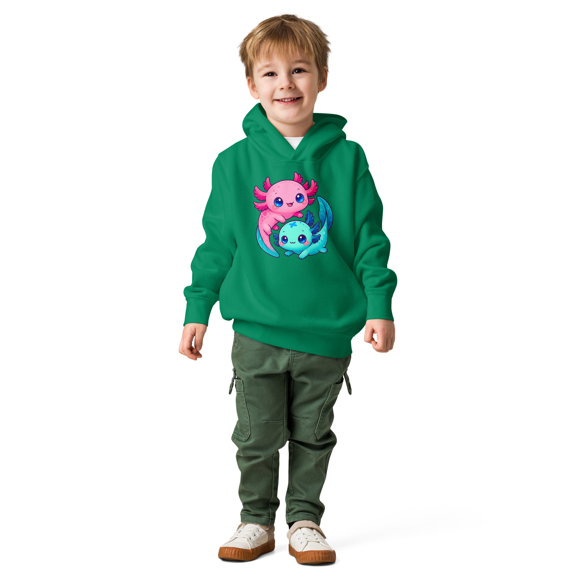 Axolotl Toddler fleece pullover hoodie - Image 6