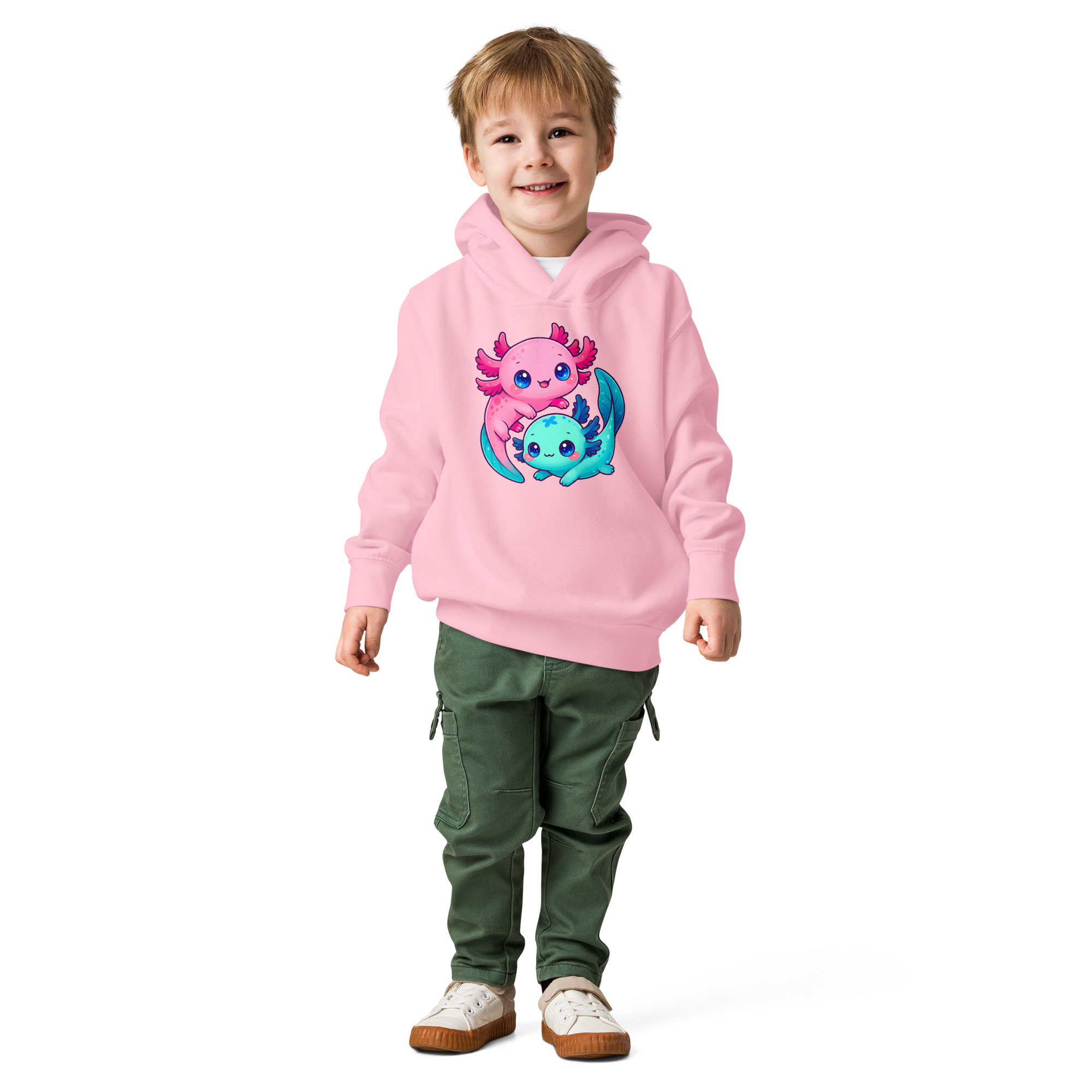 Axolotl Toddler fleece pullover hoodie - Image 9
