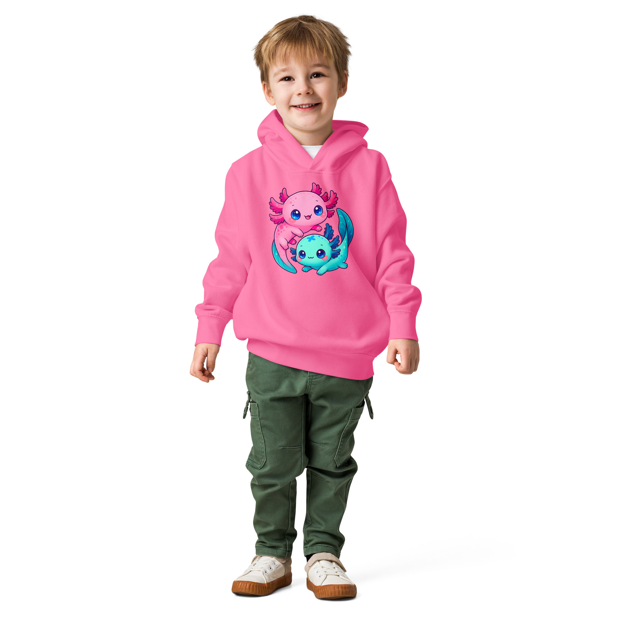 Axolotl Toddler fleece pullover hoodie - Image 7