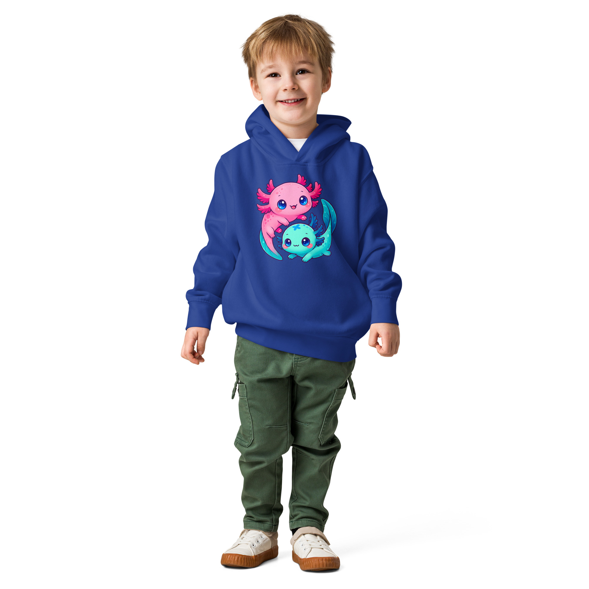 Axolotl Toddler fleece pullover hoodie - Image 5