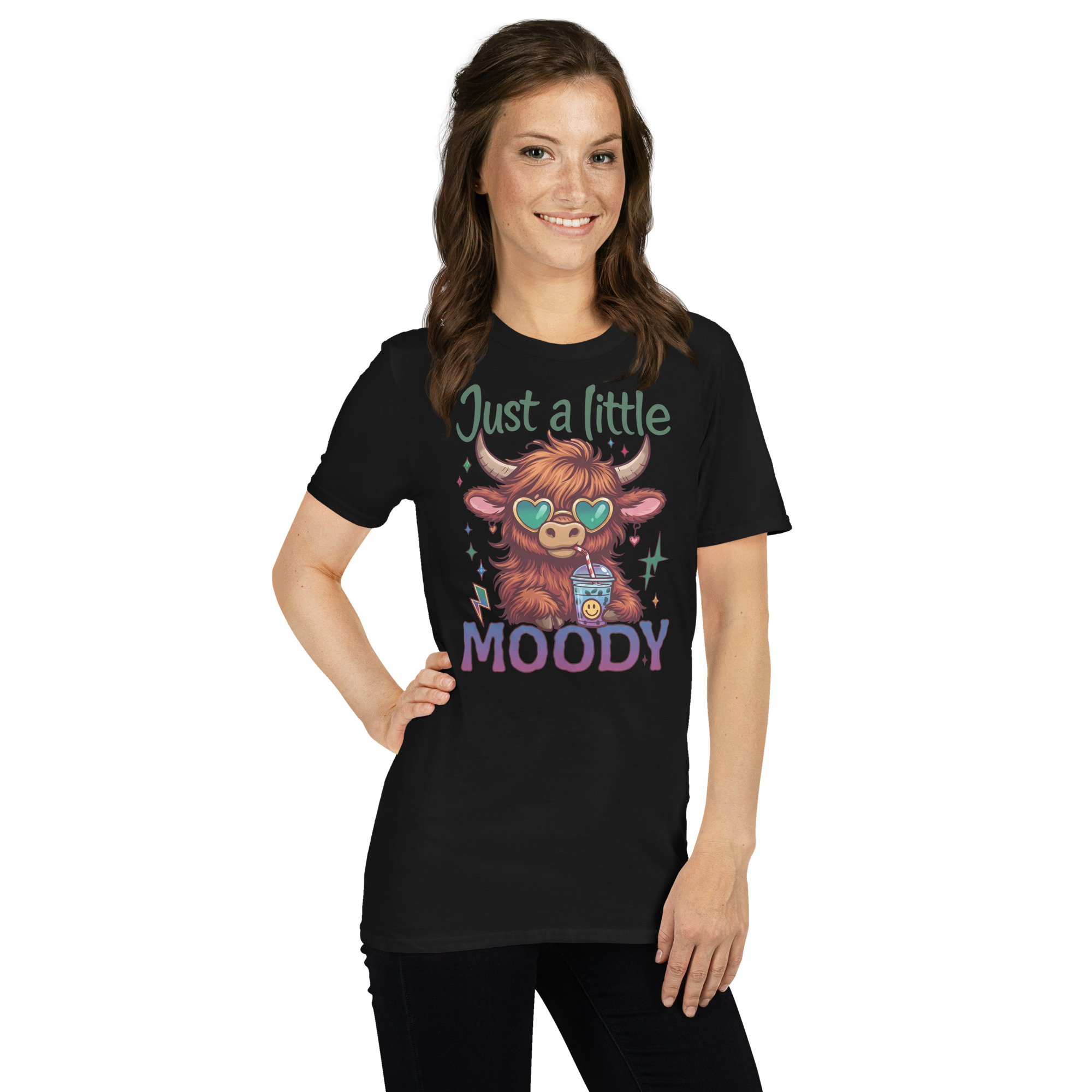 Just A Little Moody Short-Sleeve Unisex T-Shirt - Image 2
