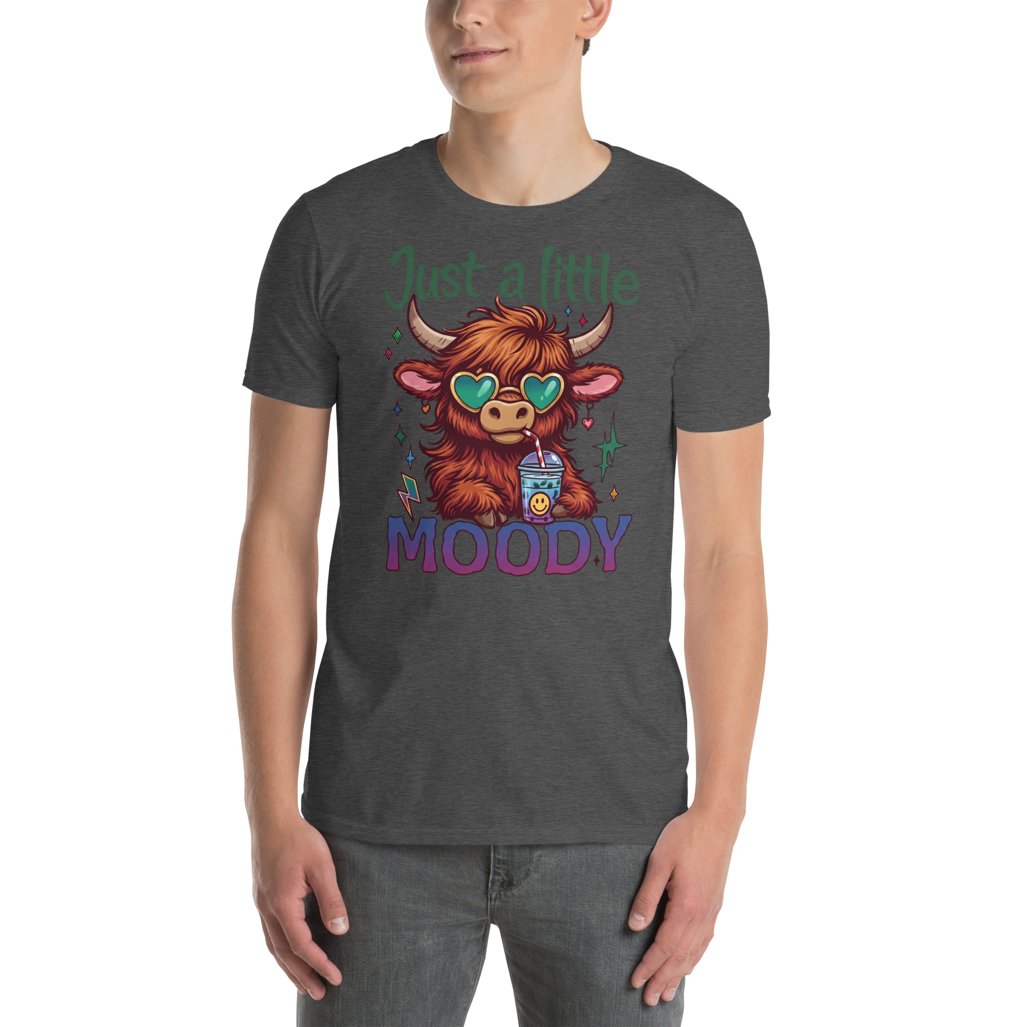 Just A Little Moody Short-Sleeve Unisex T-Shirt - Image 5