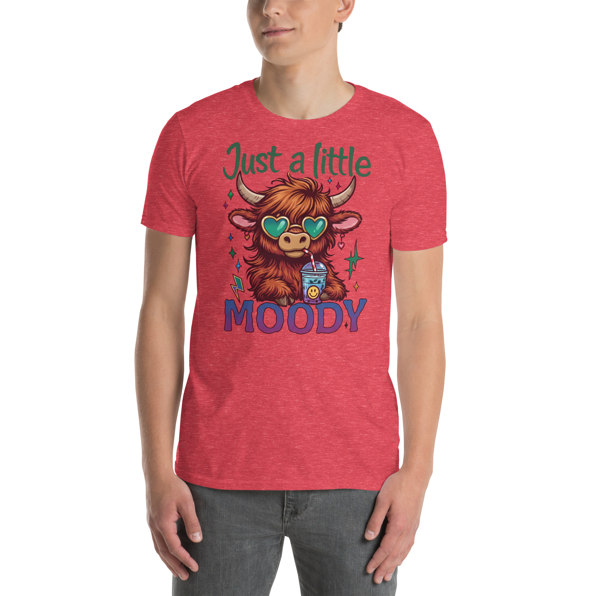 Just A Little Moody Short-Sleeve Unisex T-Shirt - Image 9