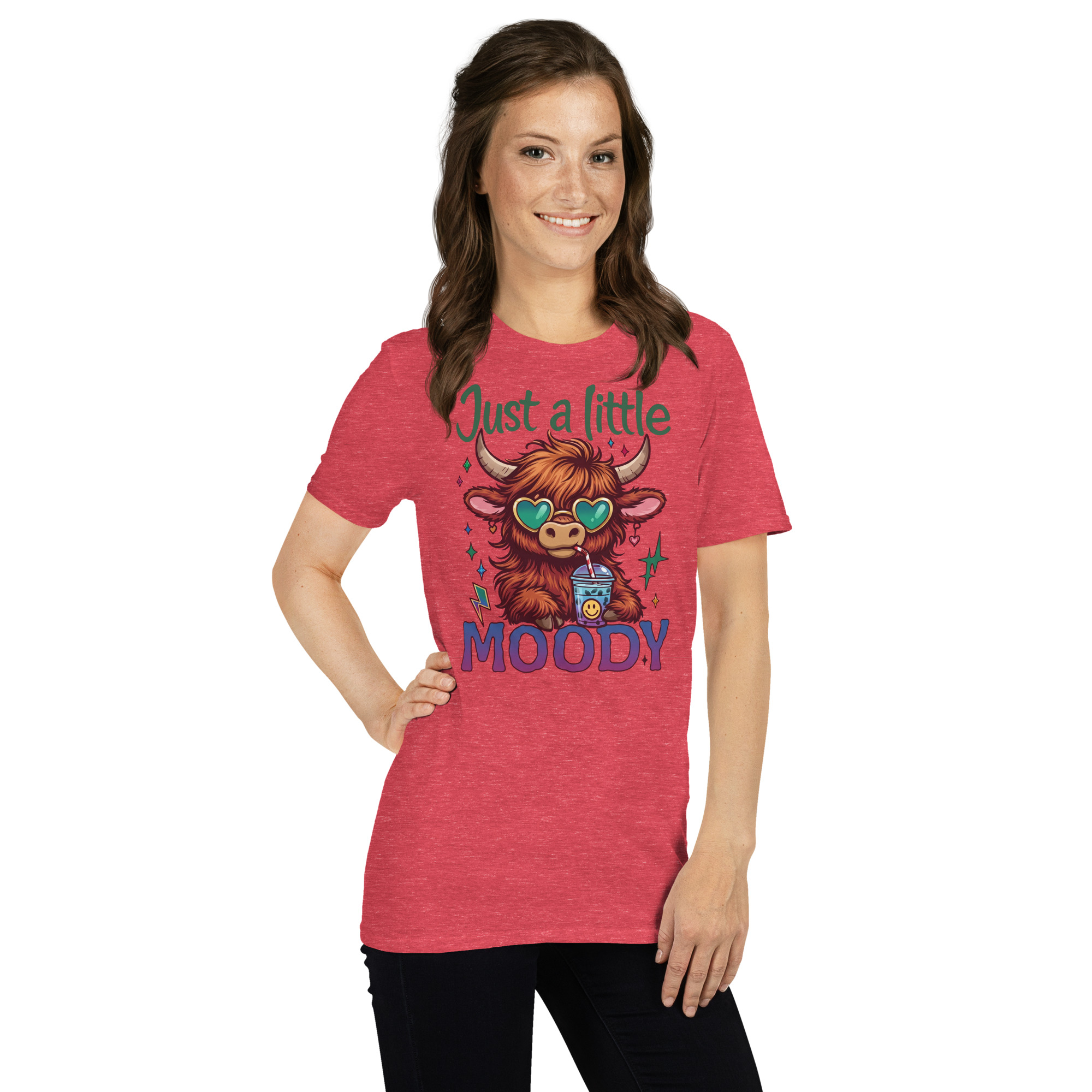Just A Little Moody Short-Sleeve Unisex T-Shirt - Image 8