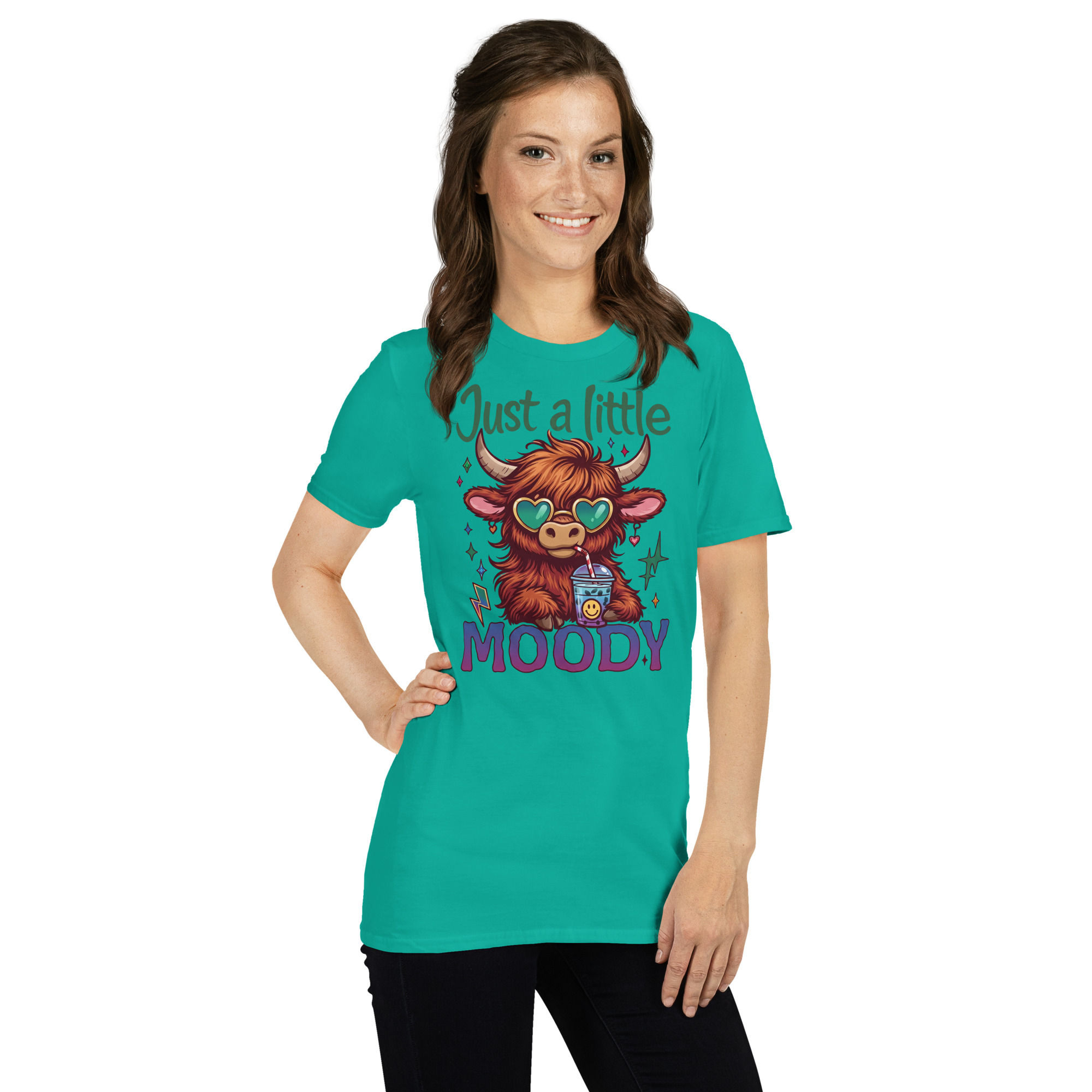 Just A Little Moody Short-Sleeve Unisex T-Shirt - Image 10