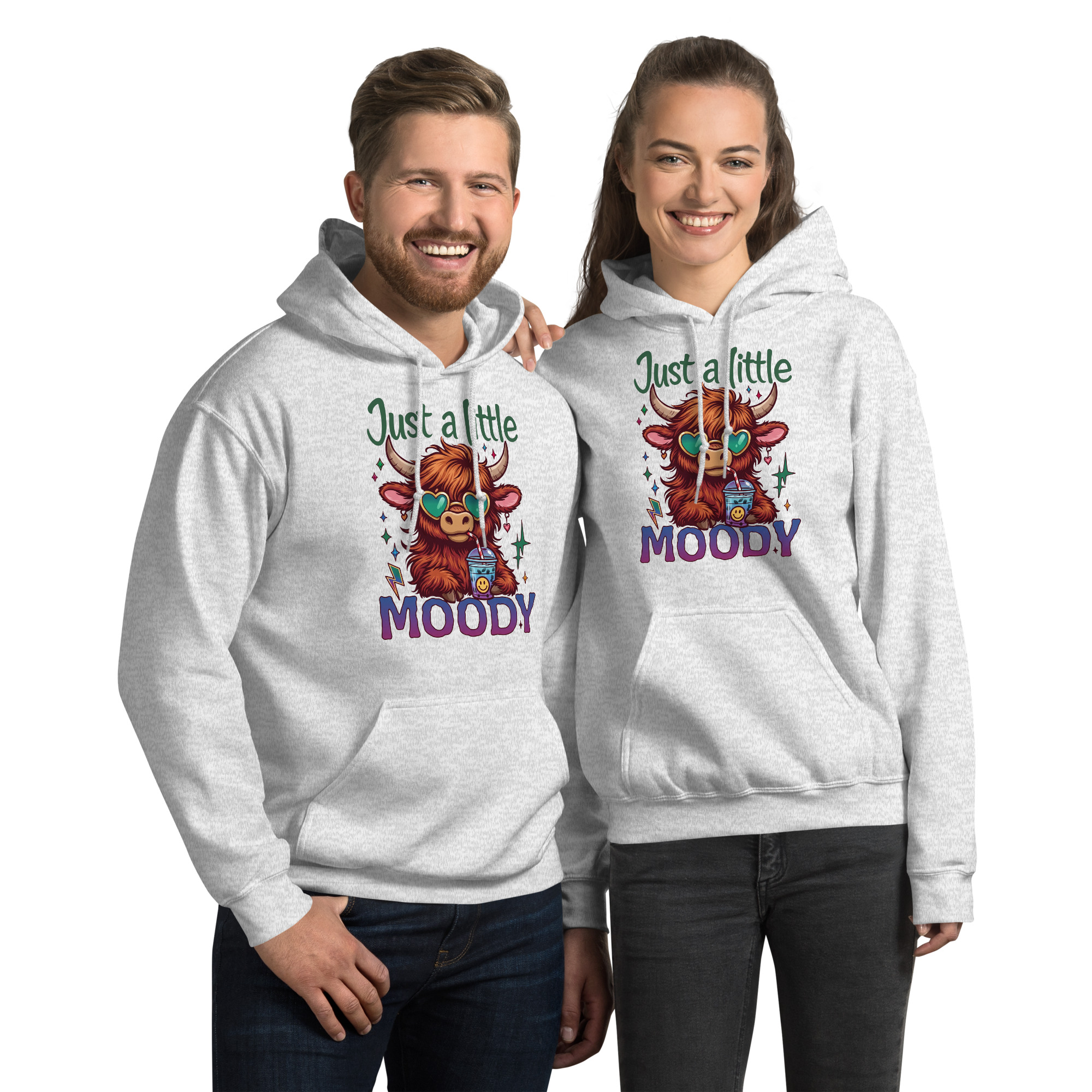 Just A Little Moody Unisex Hoodie - Image 7