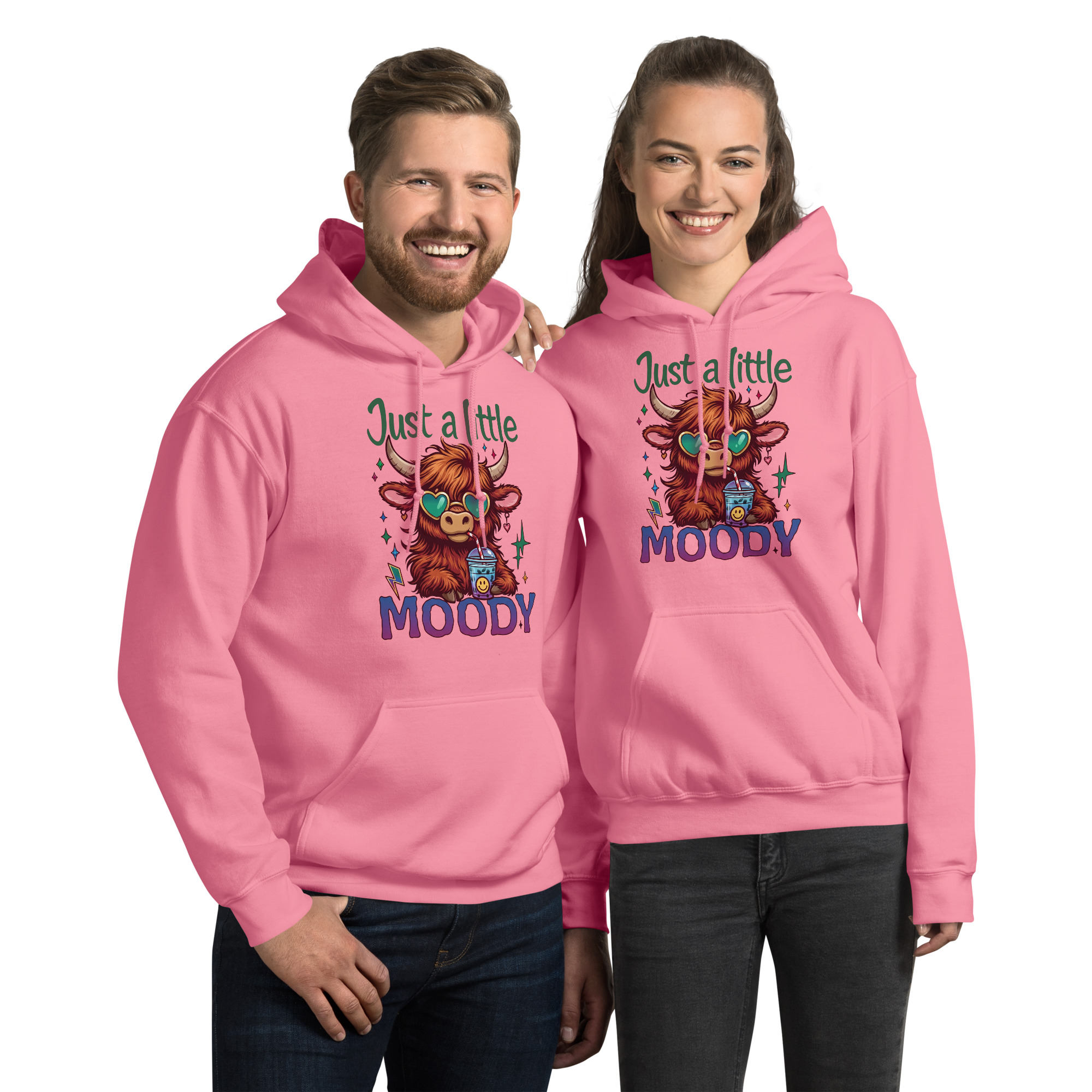 Just A Little Moody Unisex Hoodie - Image 5
