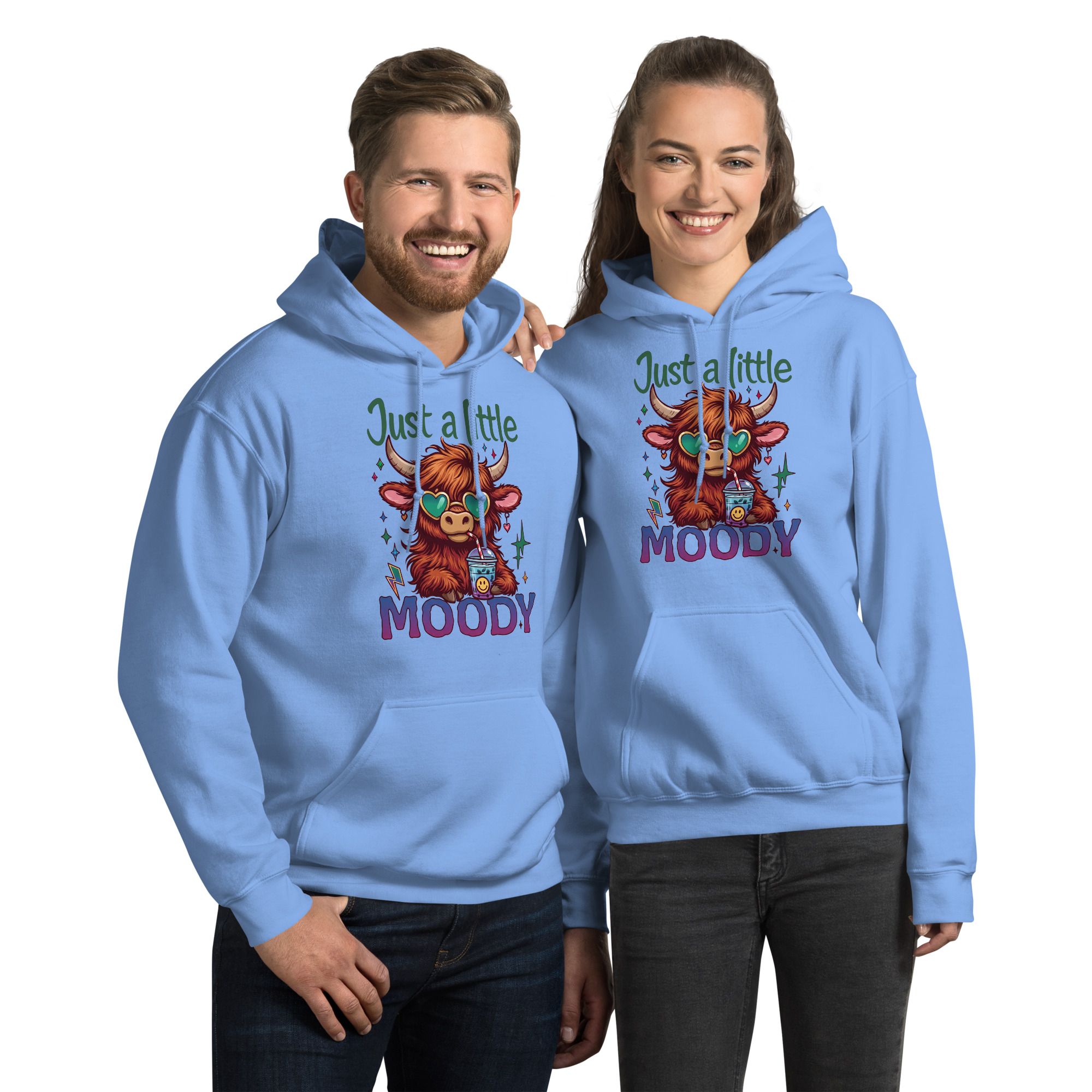 Just A Little Moody Unisex Hoodie - Image 4