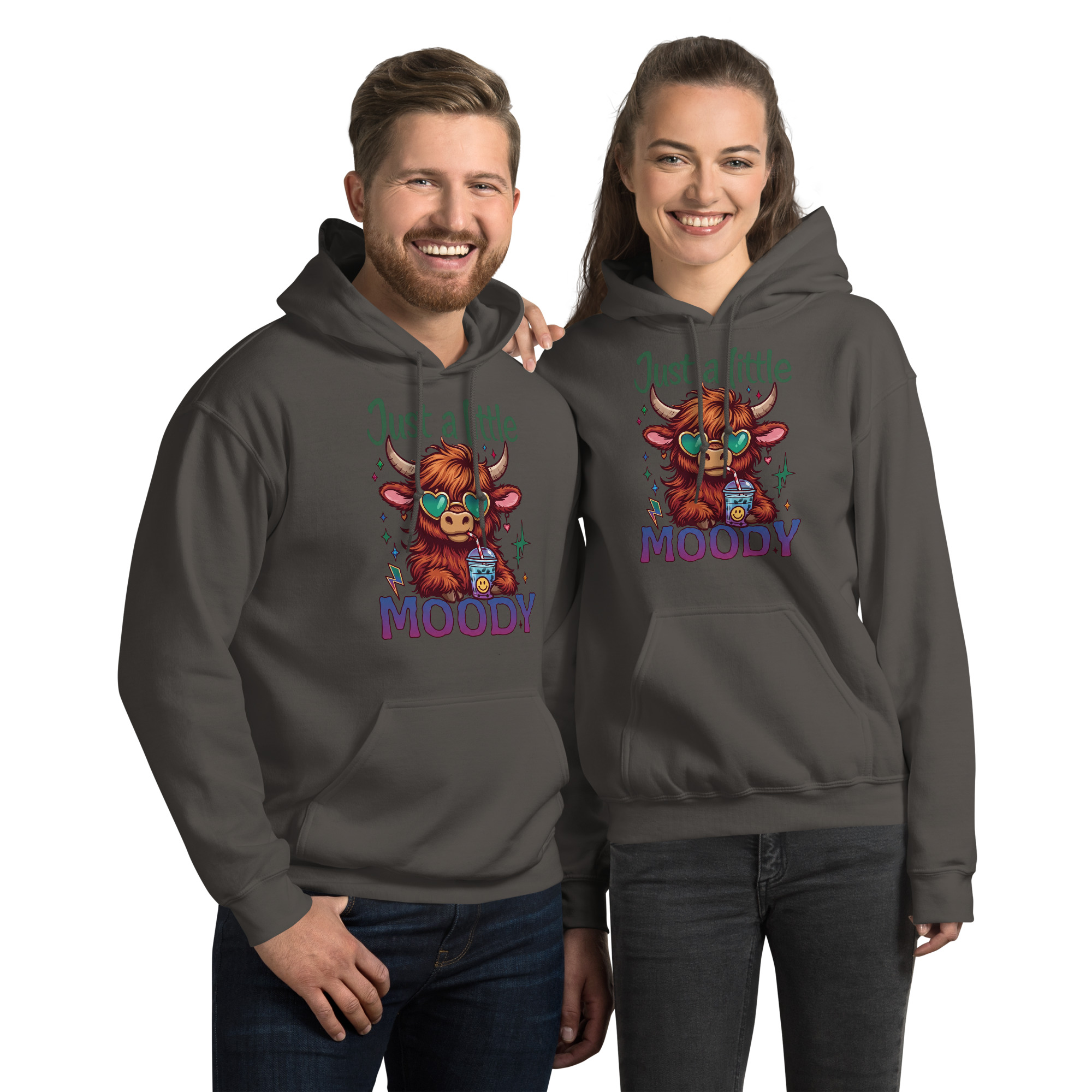 Just A Little Moody Unisex Hoodie - Image 2