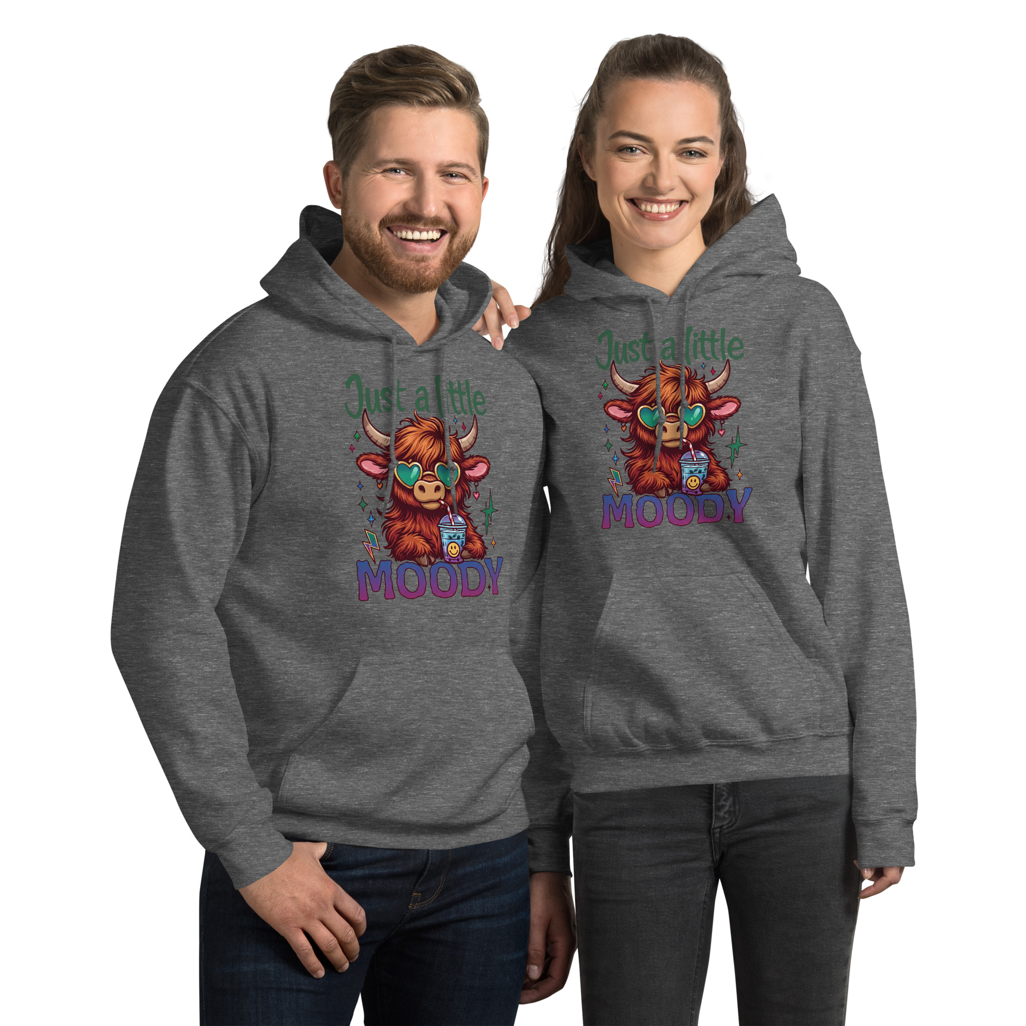 Just A Little Moody Unisex Hoodie - Image 3